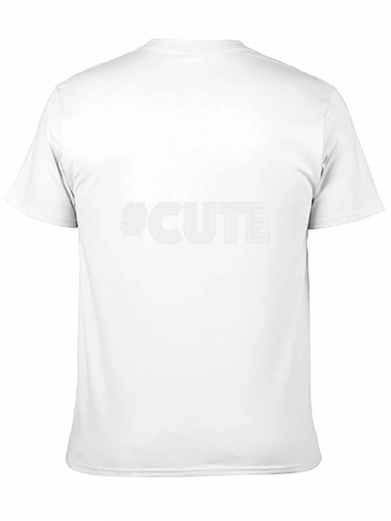 #CUTE Graphic Black T-Shirt - Trendy Casual Wear