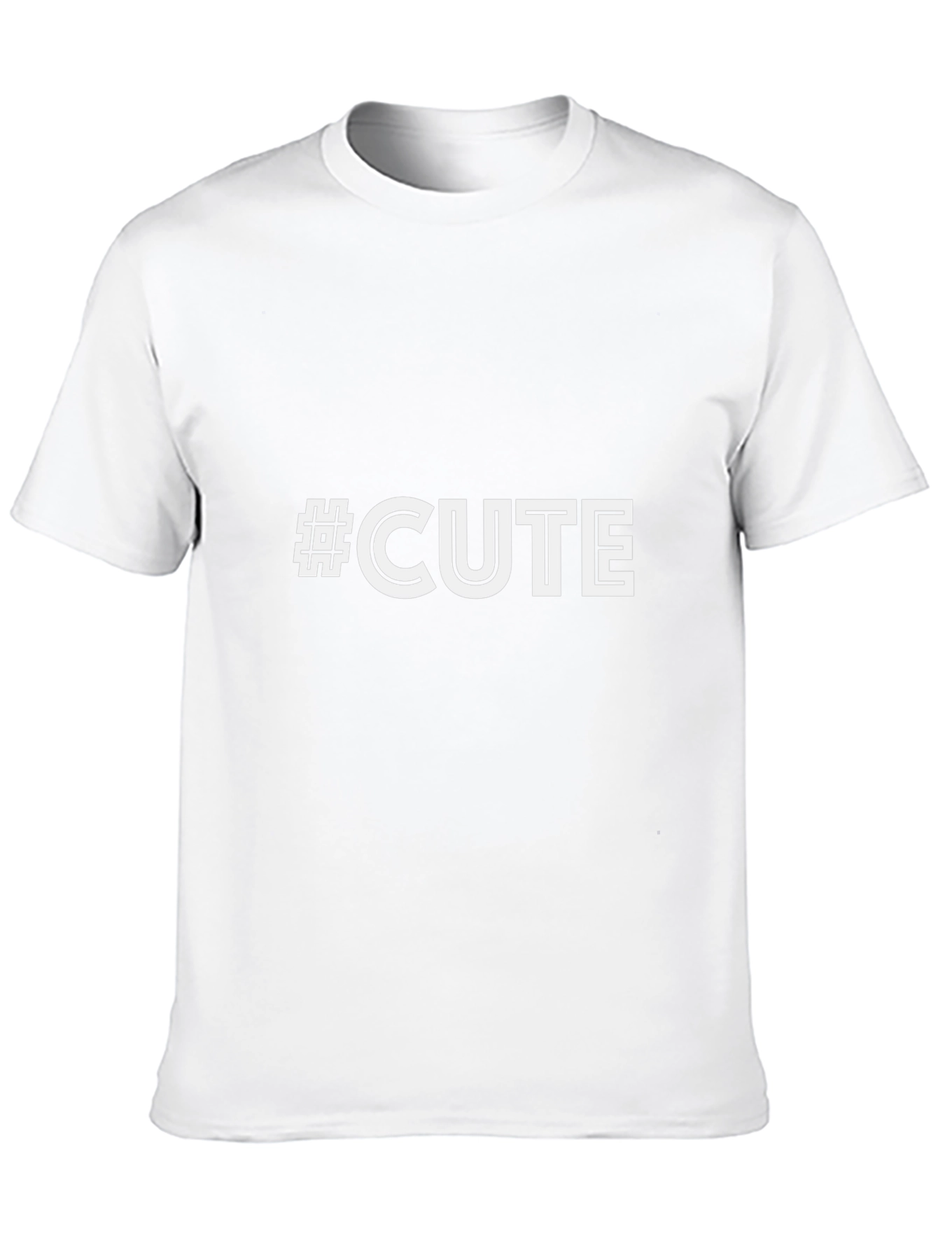#CUTE Graphic Black T-Shirt - Trendy Casual Wear