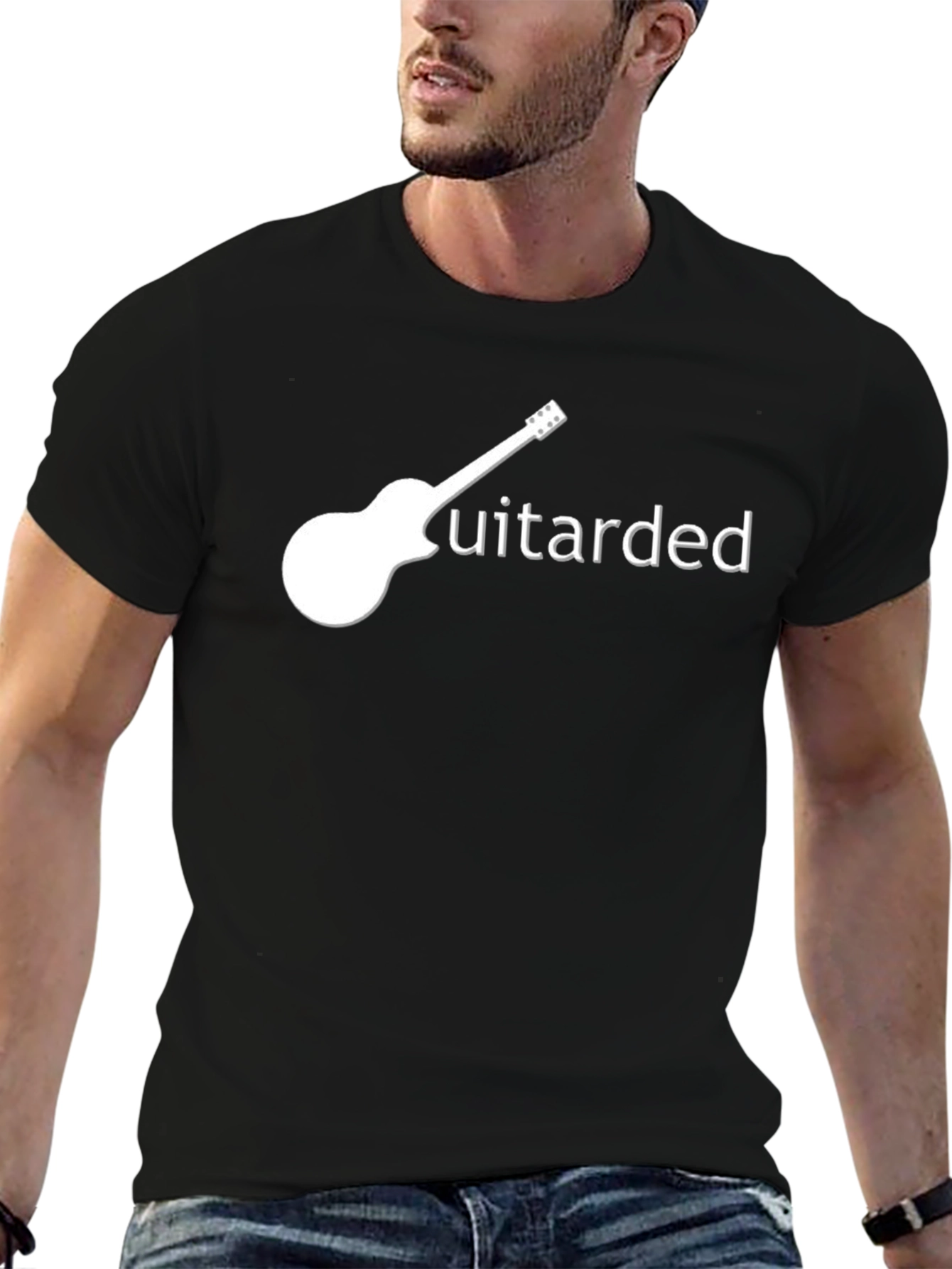 Guitarded Graphic T-Shirt - Music Humor Tee