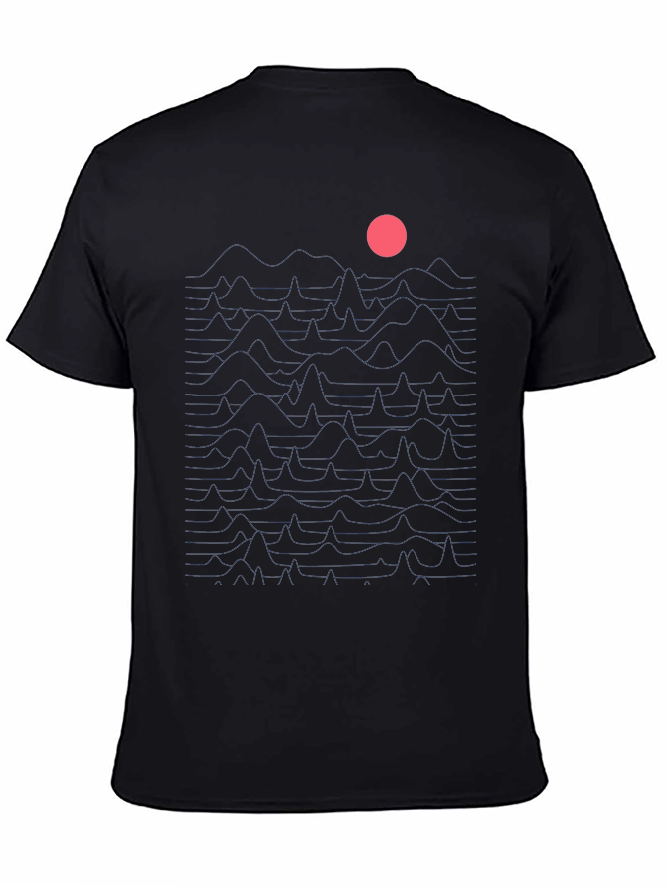 Abstract Graphic Black T-Shirt