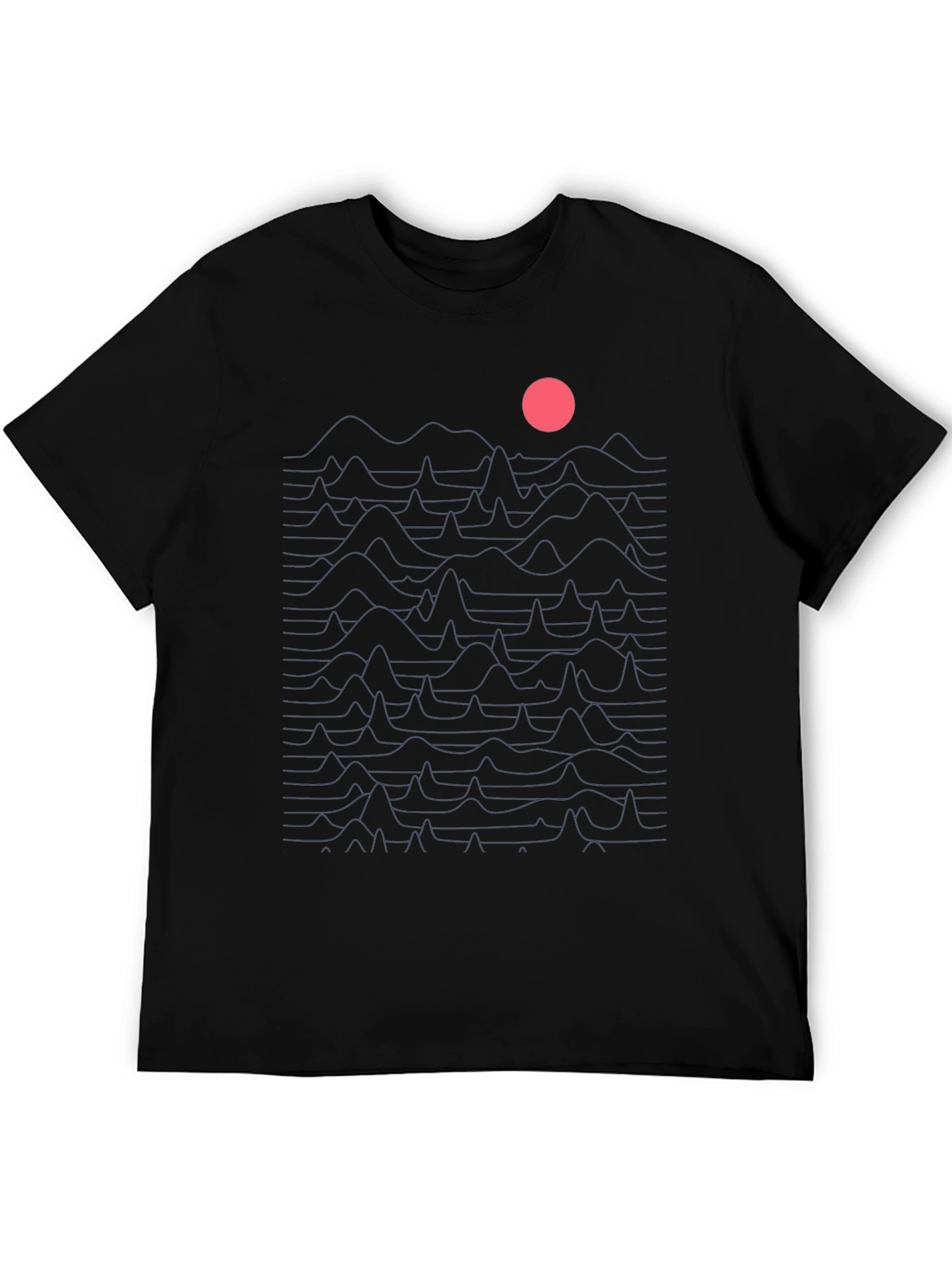 Abstract Graphic Black T-Shirt