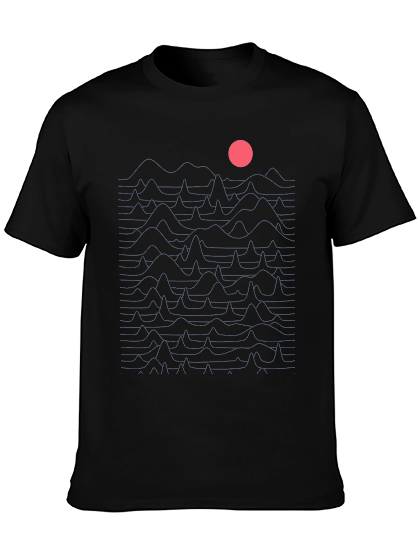 Abstract Graphic Black T-Shirt