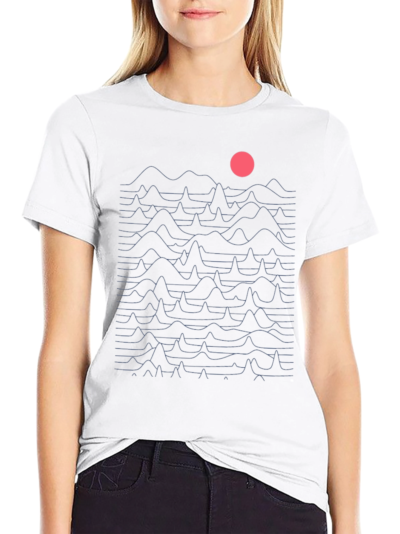 Abstract Graphic Black T-Shirt
