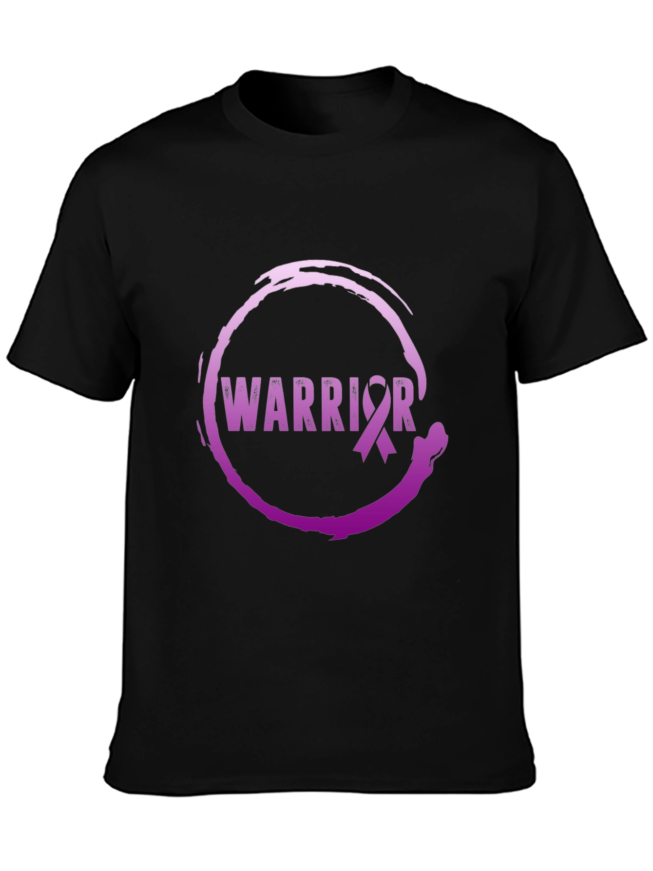 Warrior Ribbon Graphic Tee - Black