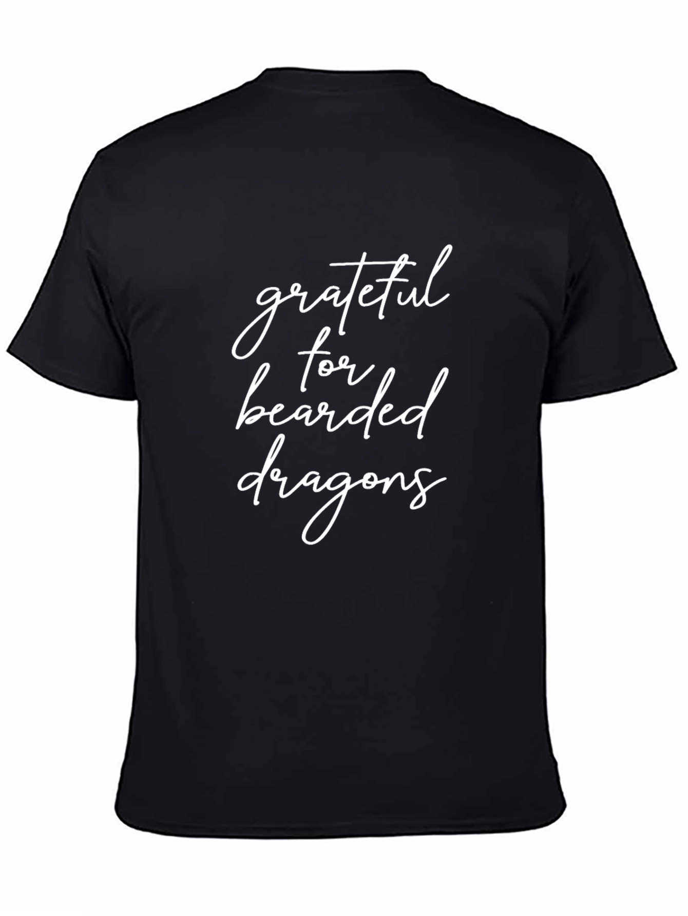 Grateful for Bearded Dragons Black Graphic Tee