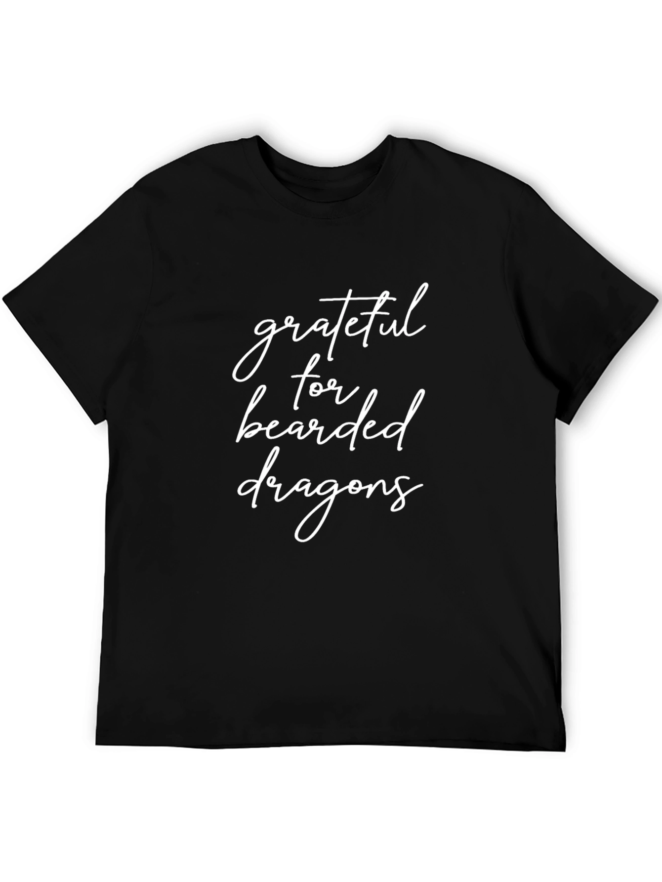 Grateful for Bearded Dragons Black Graphic Tee