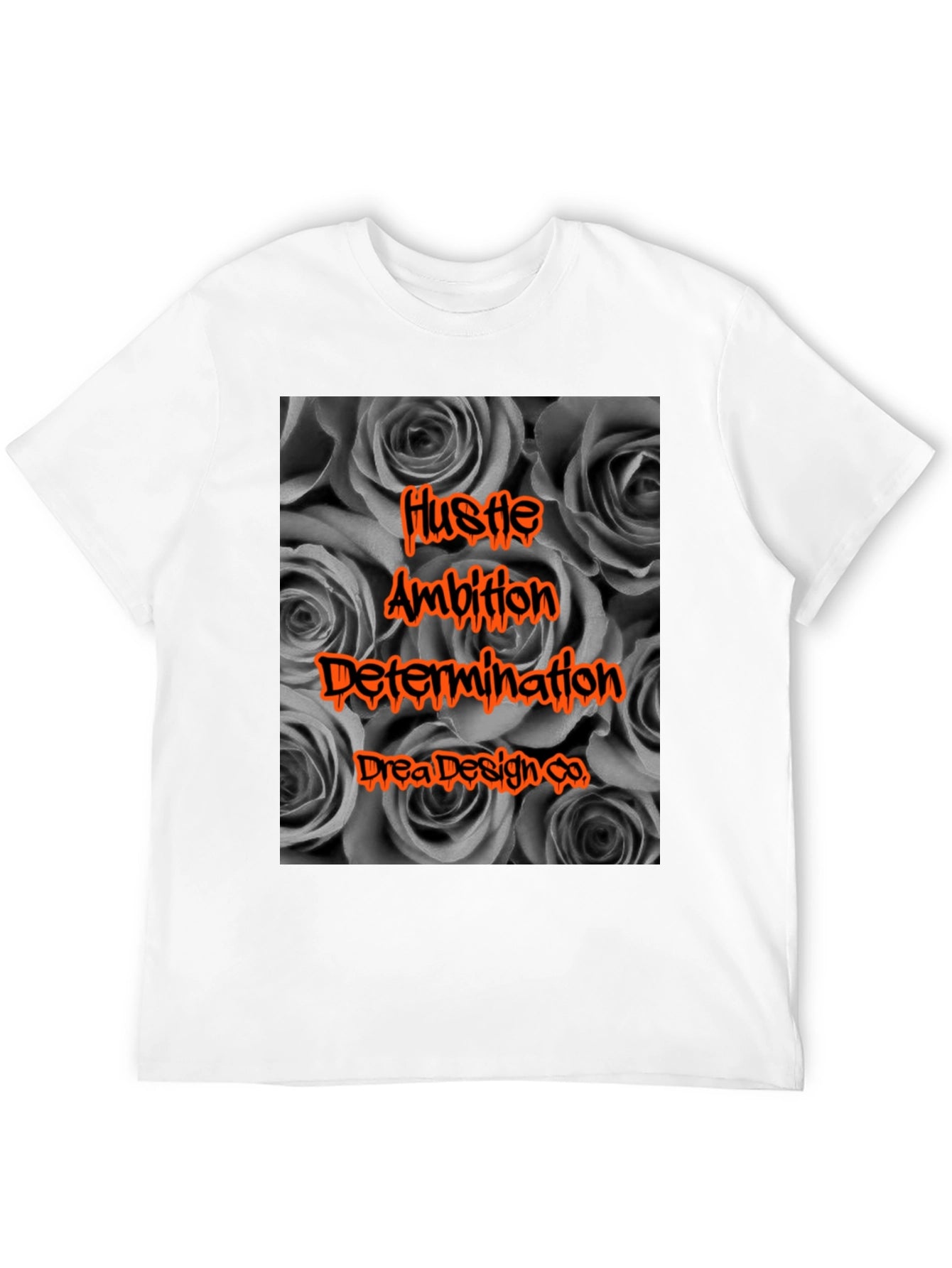 Hustle Ambition Black Graphic Tee