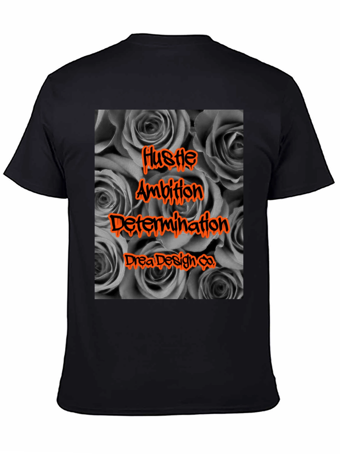 Hustle Ambition Black Graphic Tee