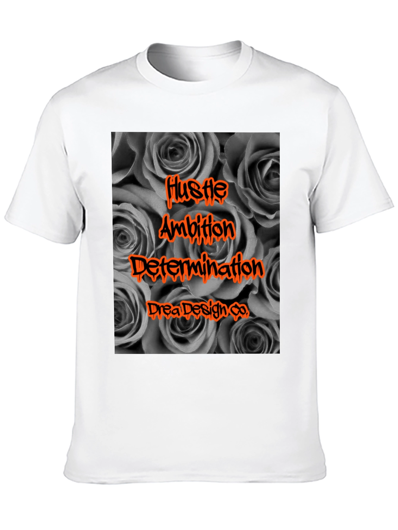 Hustle Ambition Black Graphic Tee