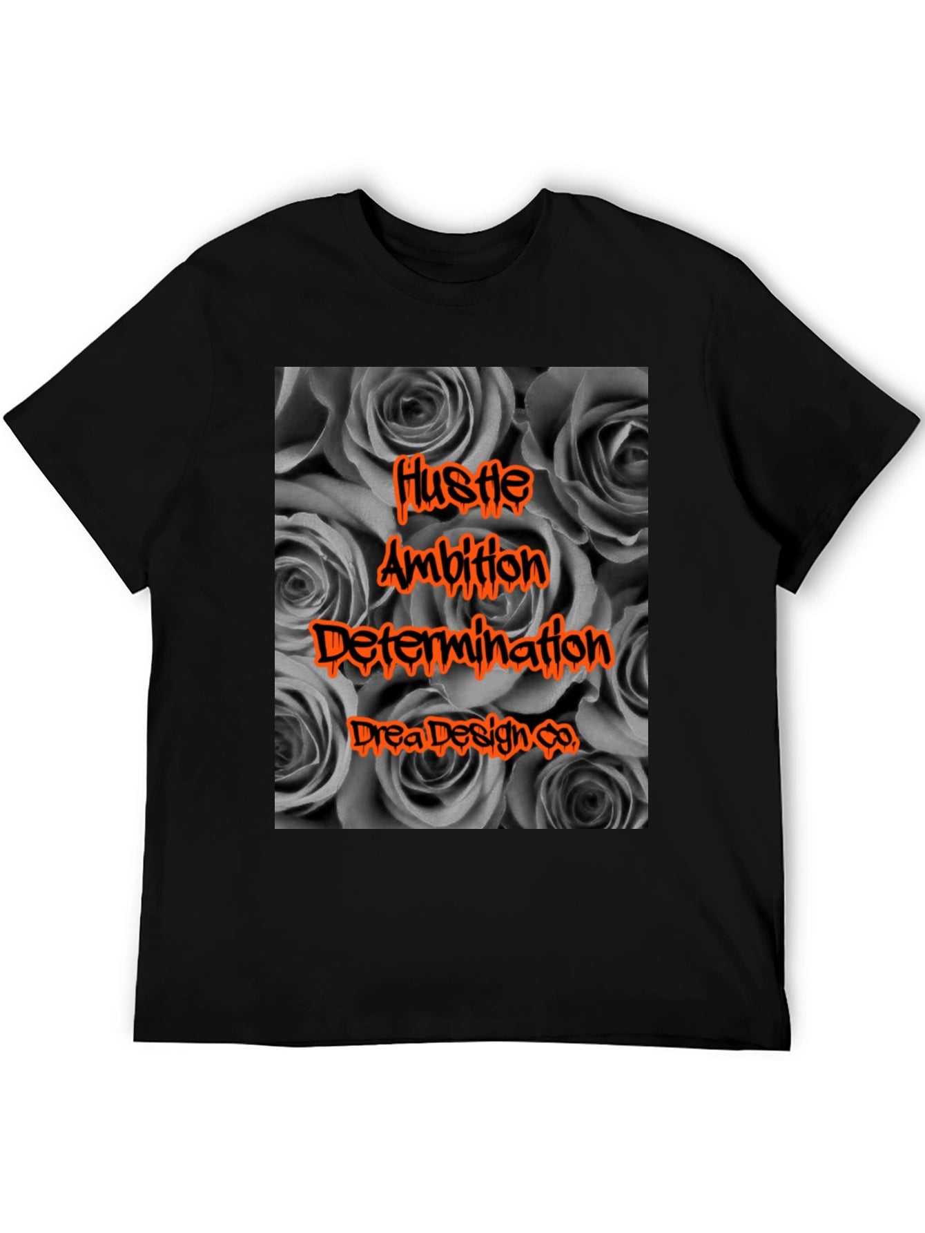 Hustle Ambition Black Graphic Tee