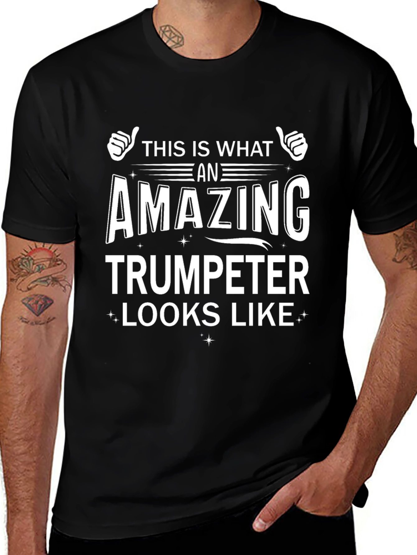 Amazing Trumpeter T-Shirt - Black