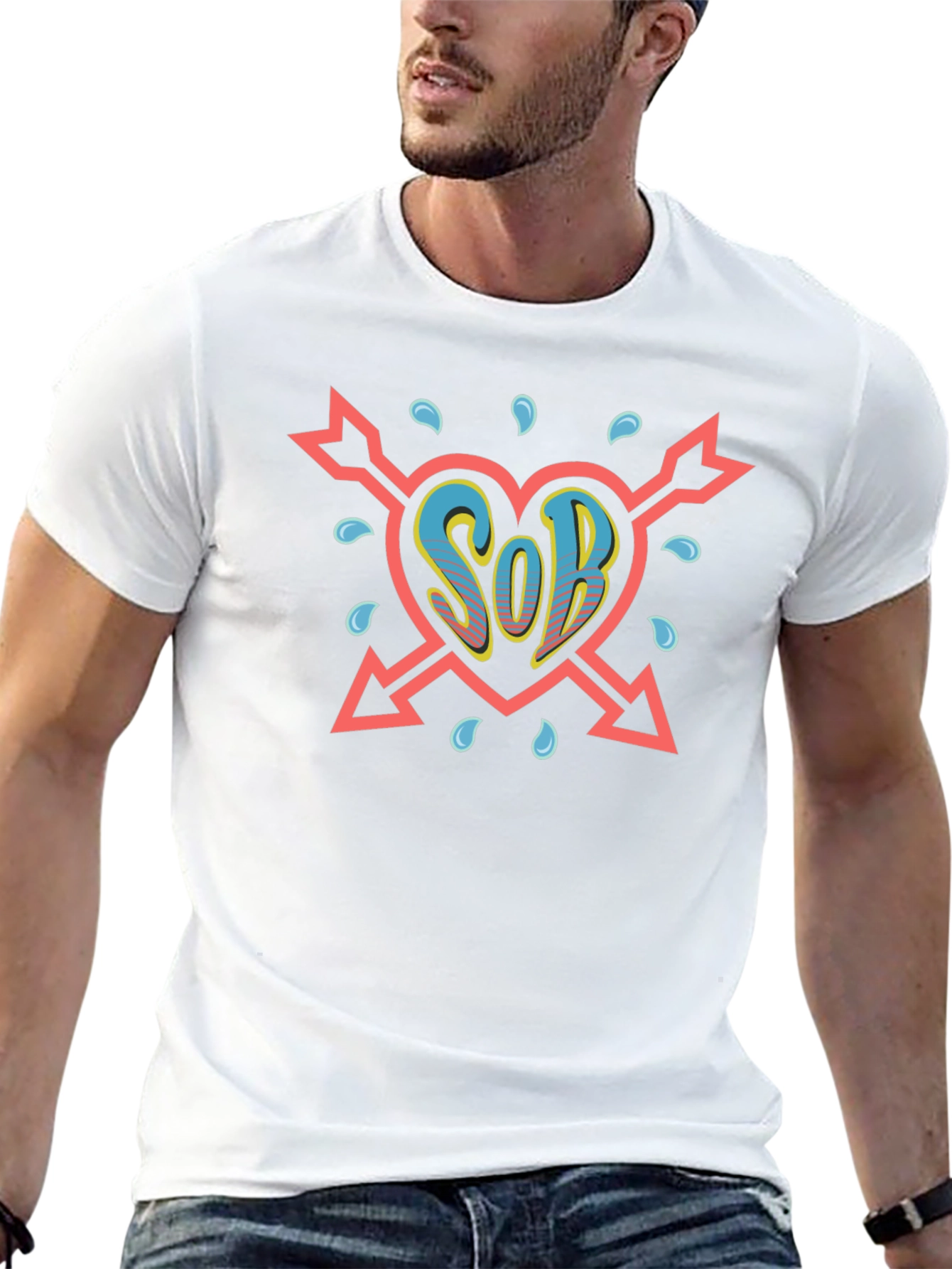 Heart SOB T-Shirt - Novelty Graphic Tee