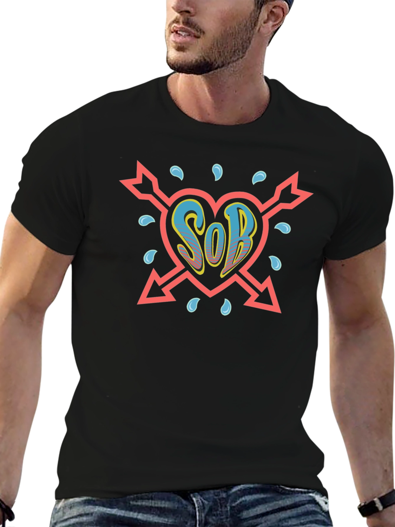 Heart SOB T-Shirt - Novelty Graphic Tee