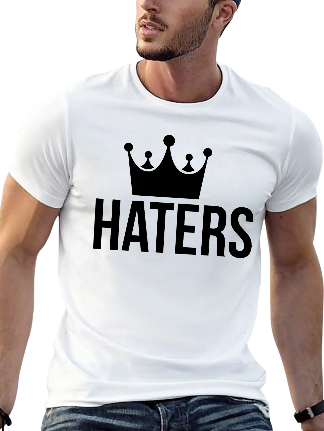 Haters Crown Black Graphic Tee