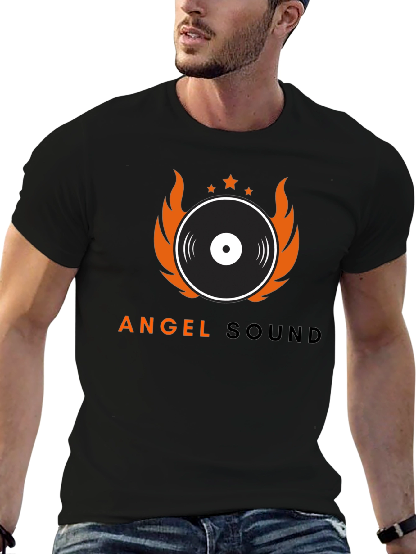 Angel Sound Graphic Tee - Music Inspired Design