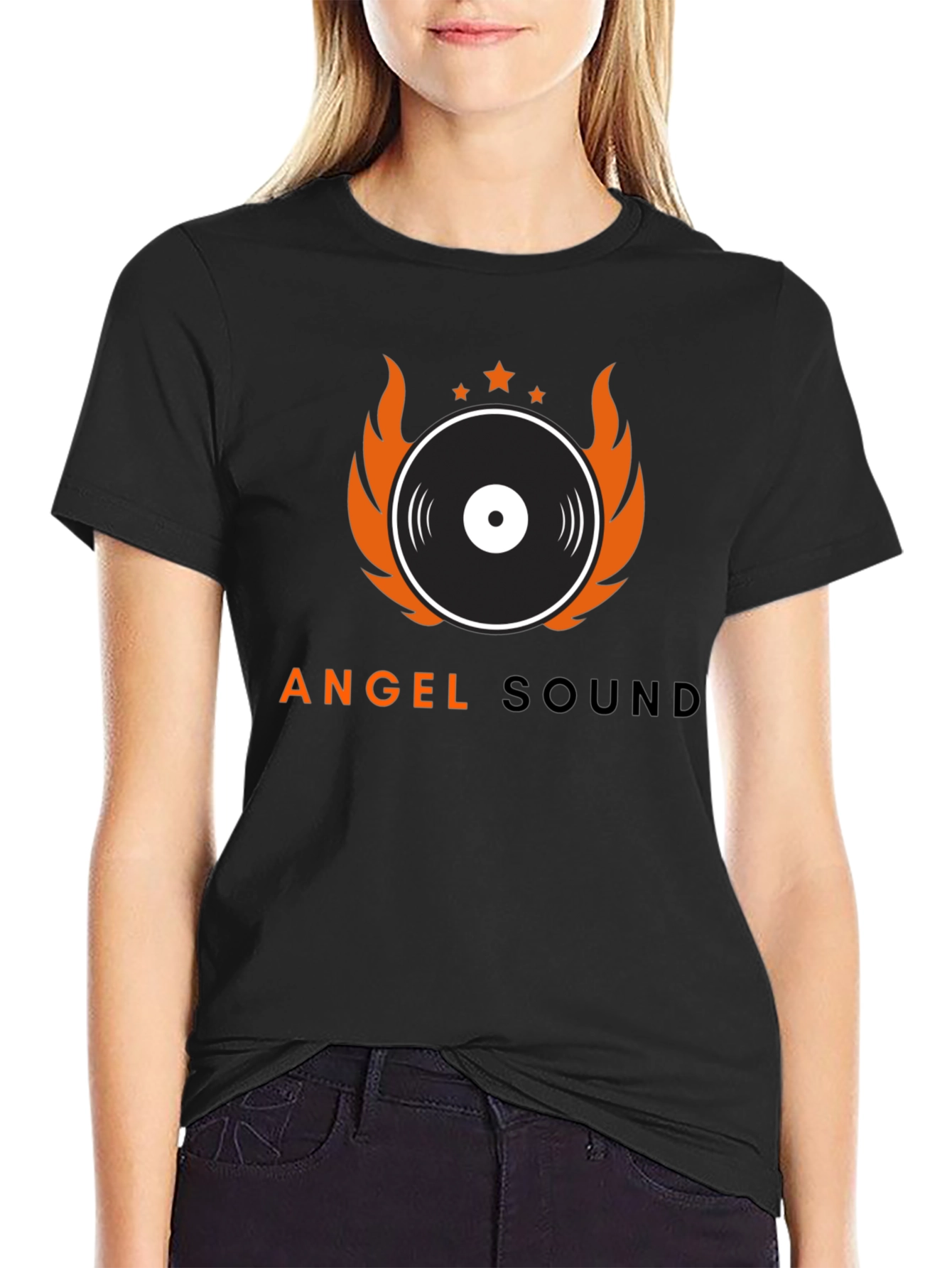 Angel Sound Graphic Tee - Music Inspired Design