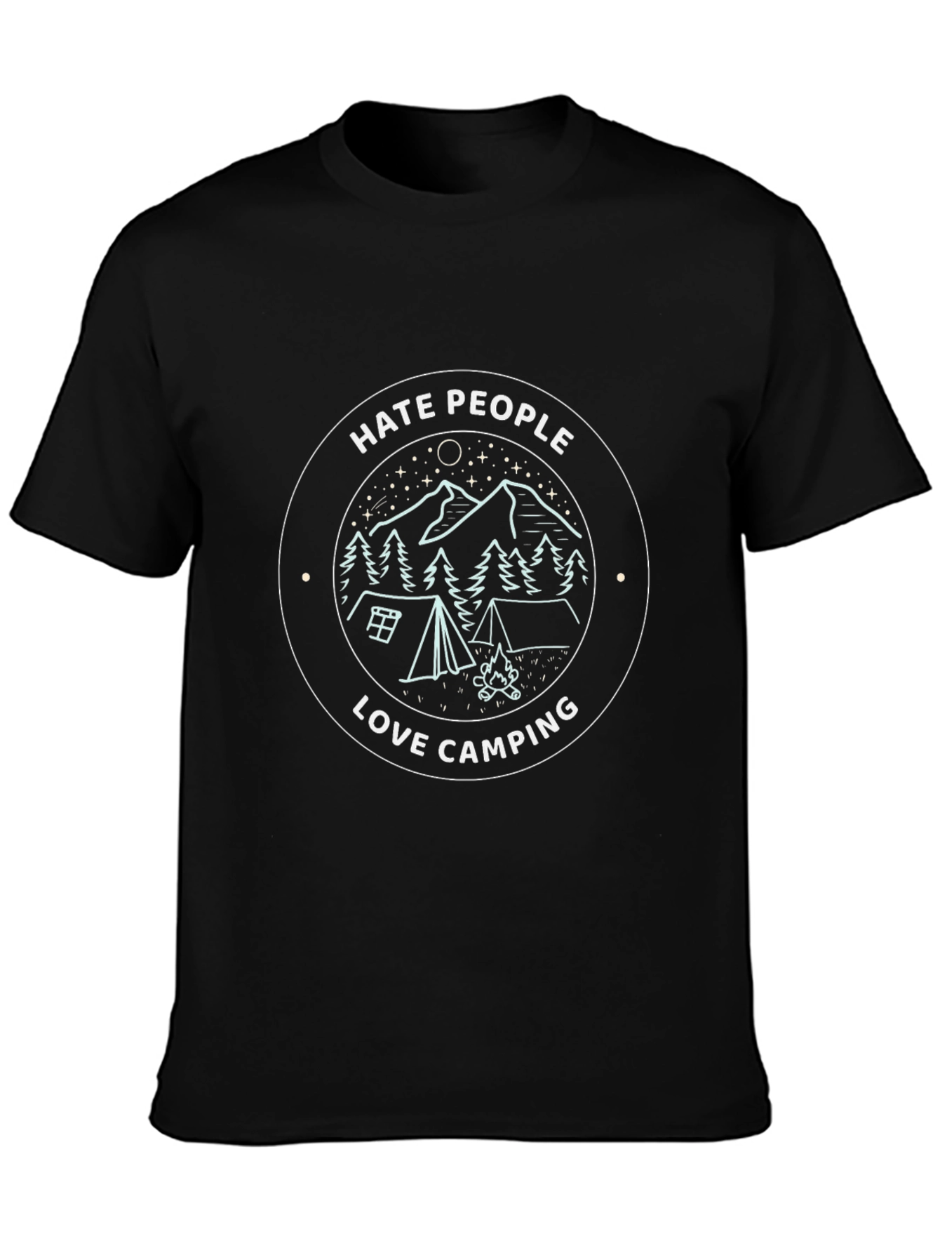 Hate People Love Camping Graphic Tee