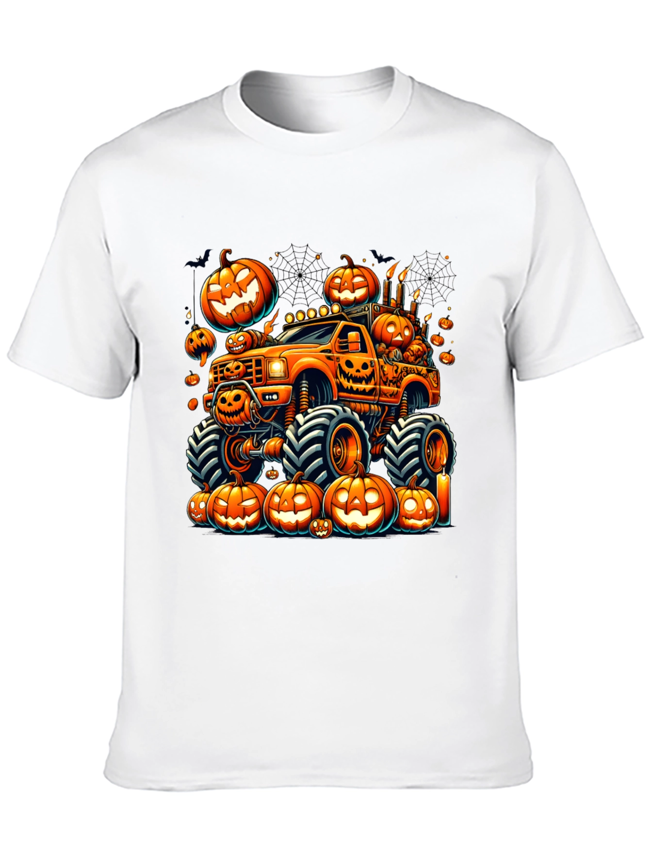 Halloween Pumpkin Truck Graphic Tee