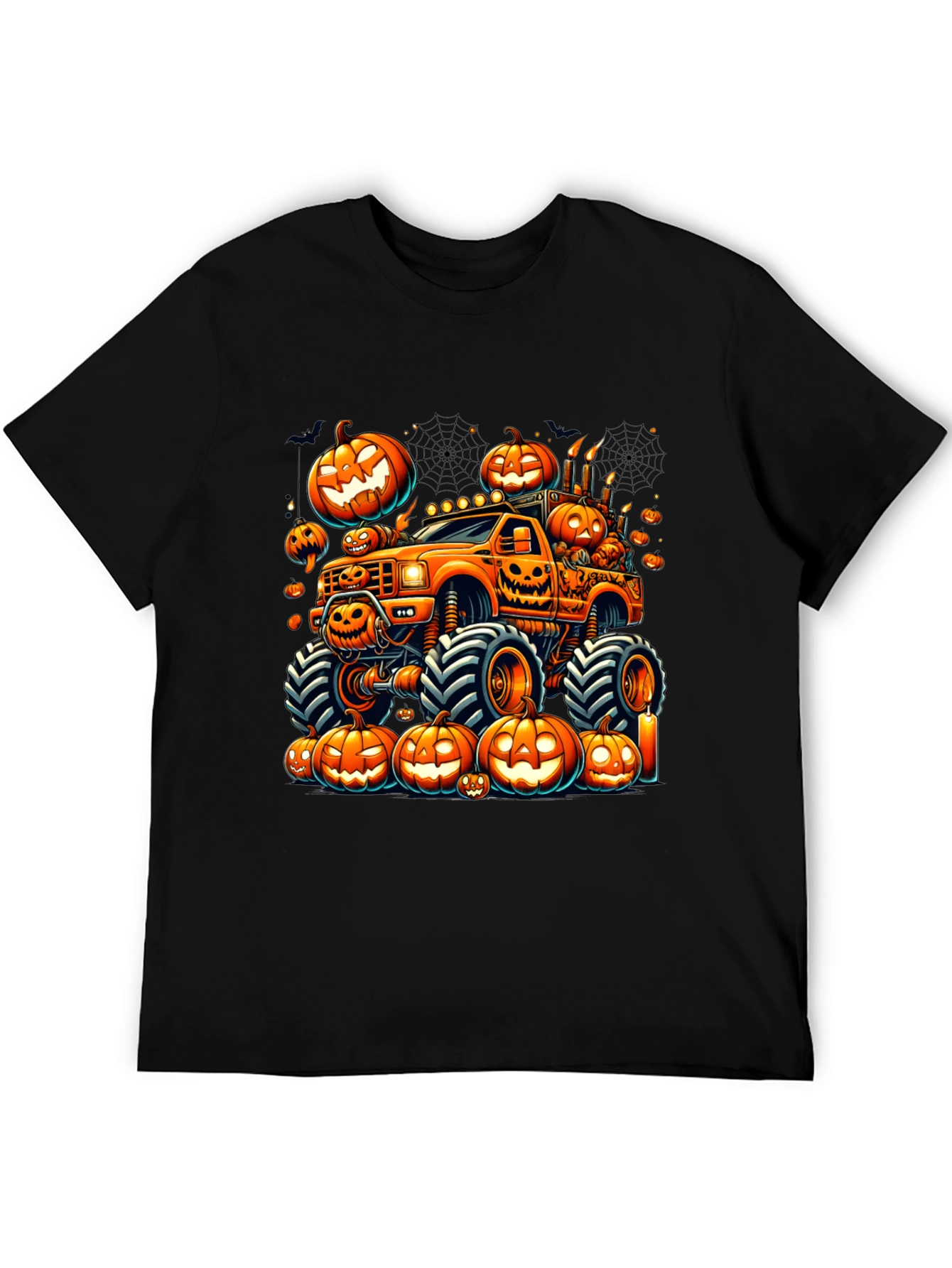 Halloween Pumpkin Truck Graphic Tee