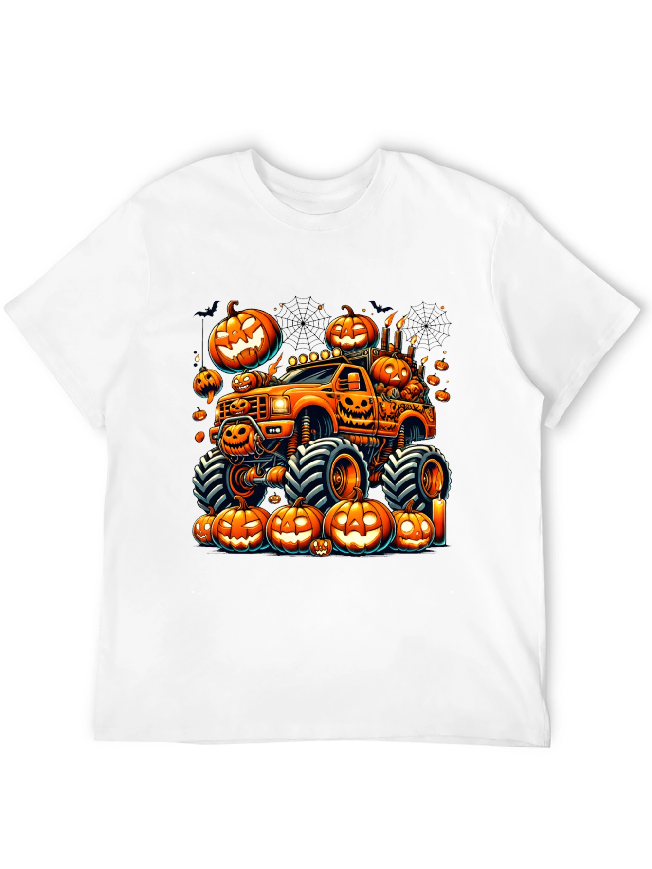 Halloween Pumpkin Truck Graphic Tee