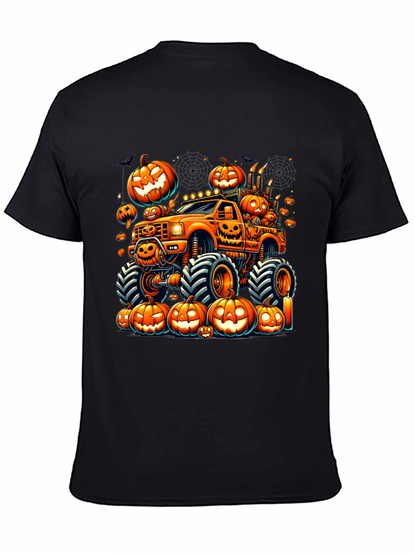 Halloween Pumpkin Truck Graphic Tee