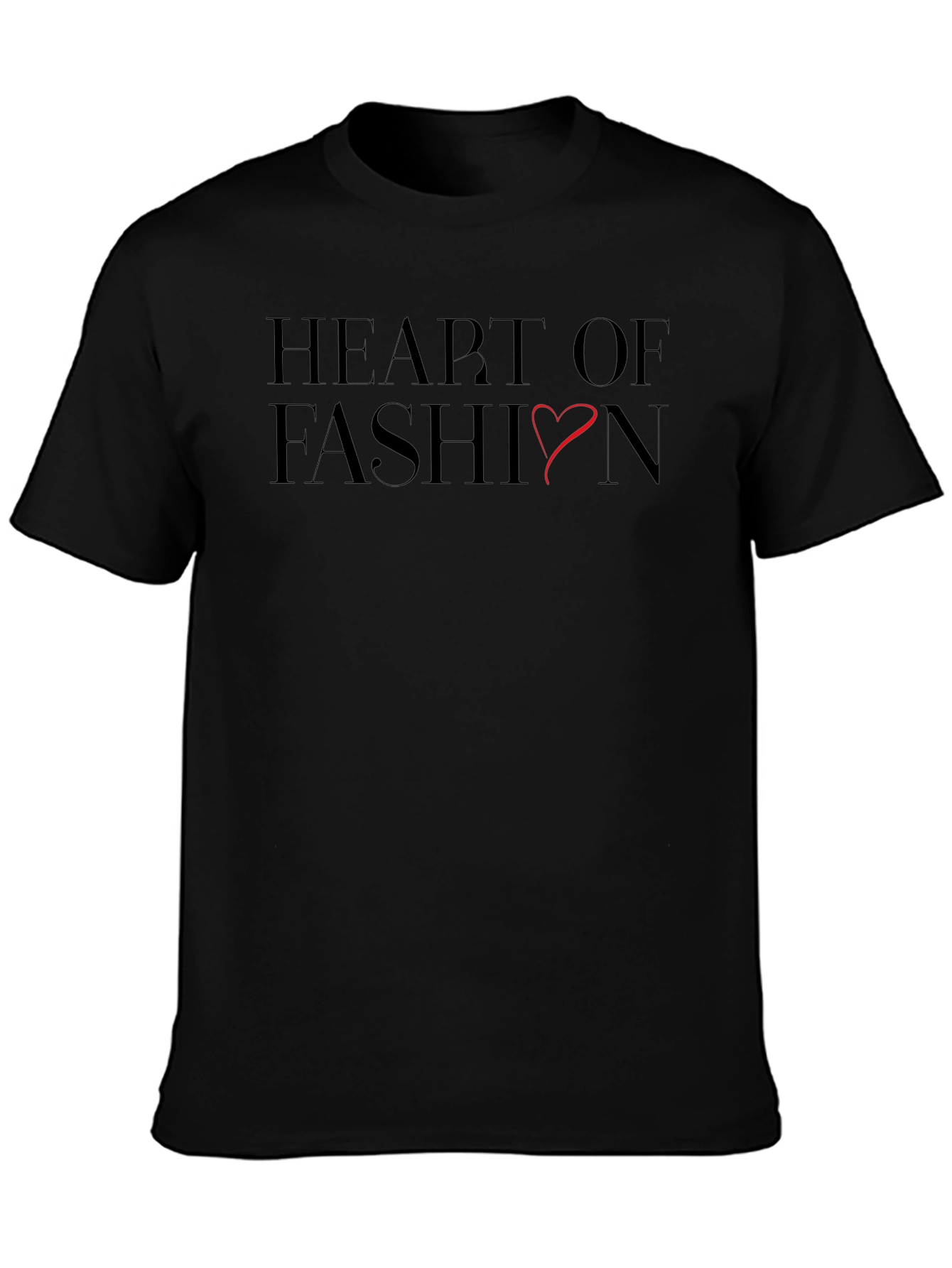 Heart of Fashion Graphic Tee - Soft Cotton Blend