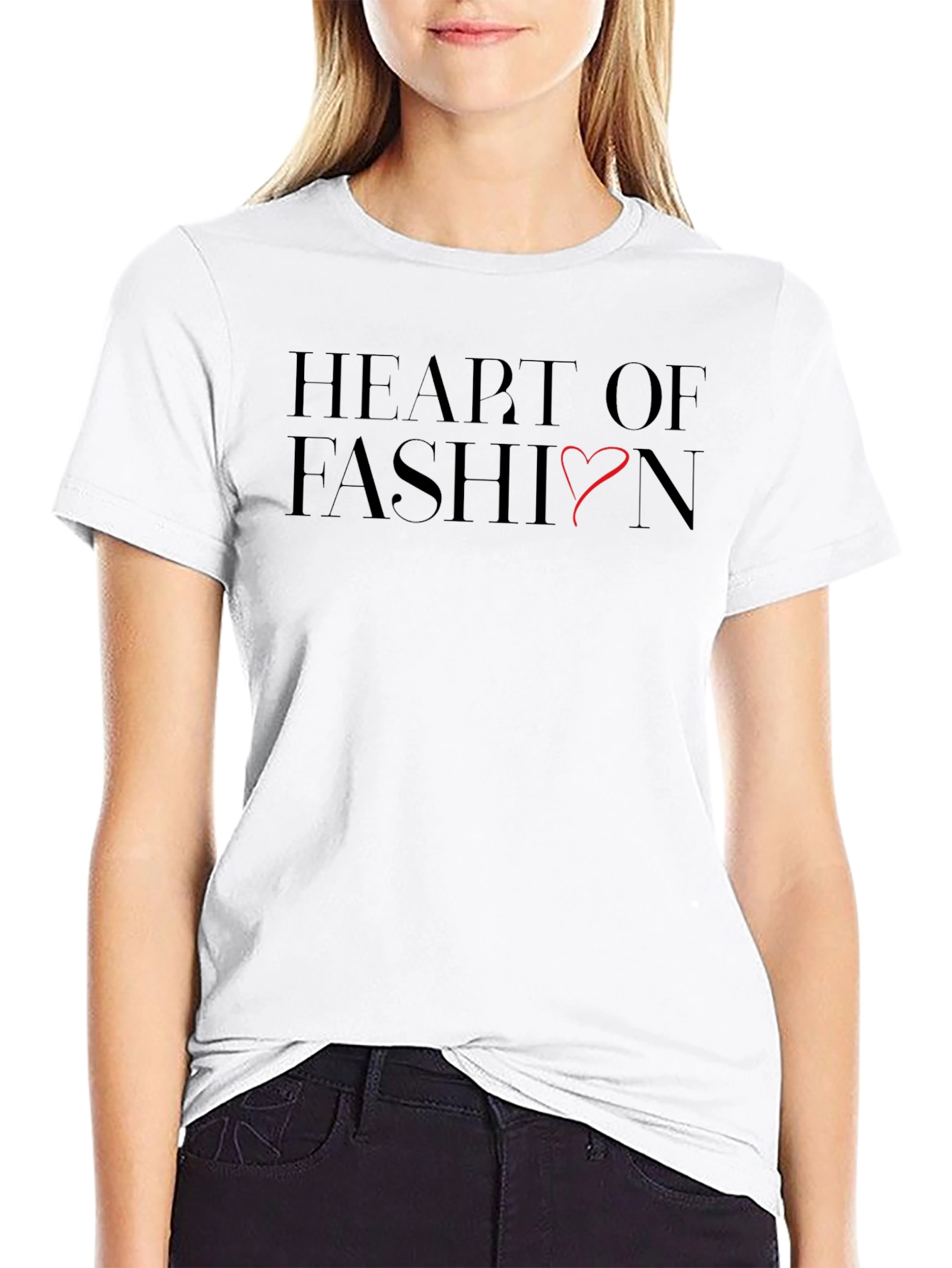 Heart of Fashion Graphic Tee - Soft Cotton Blend