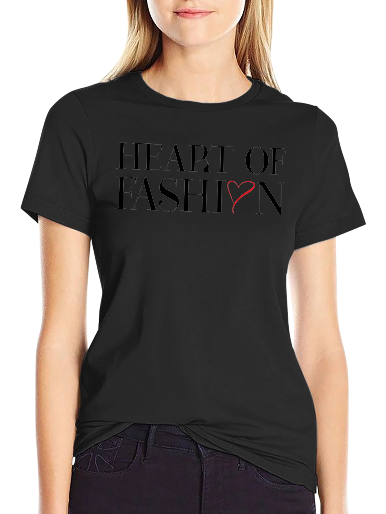 Heart of Fashion Graphic Tee - Soft Cotton Blend