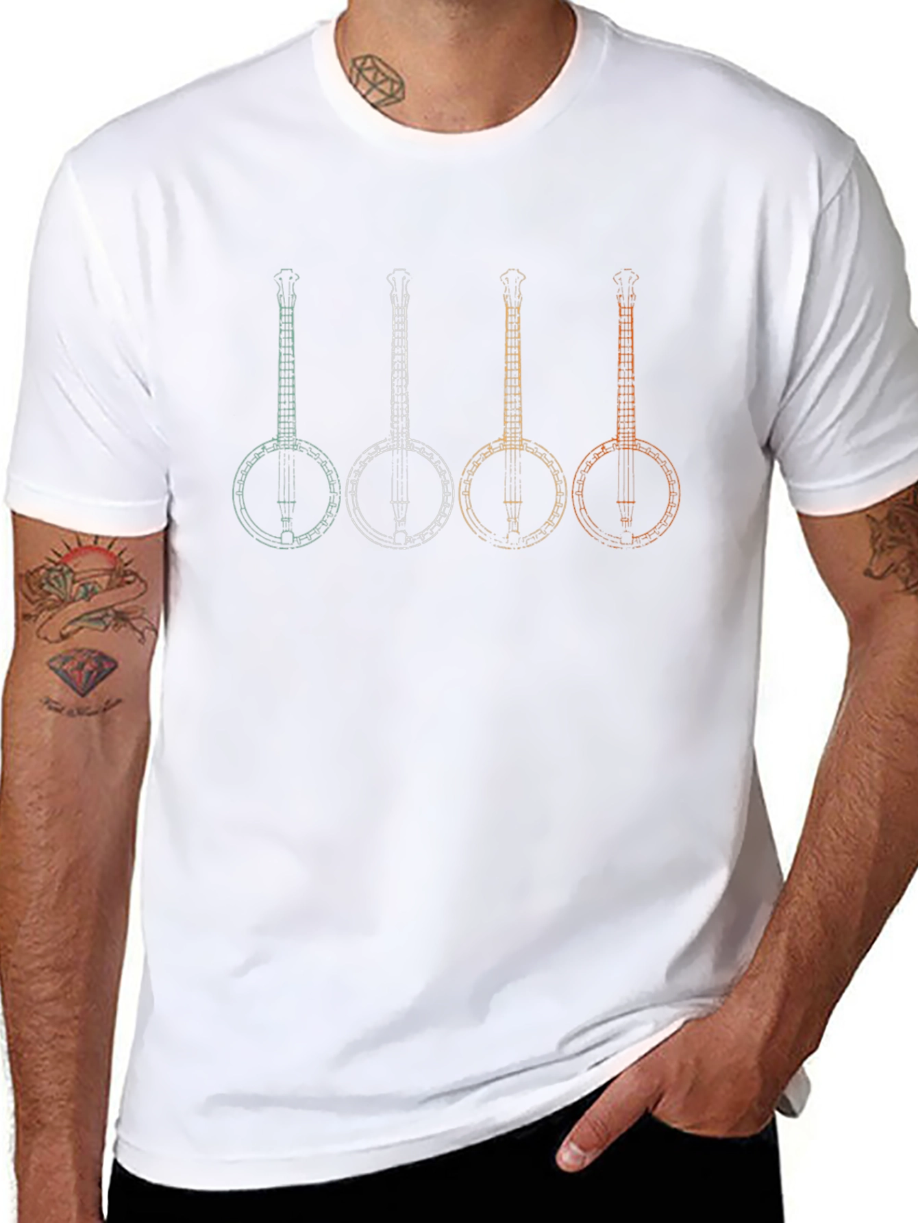 Banjo Graphic T-Shirt | Musical Instrument Tee
