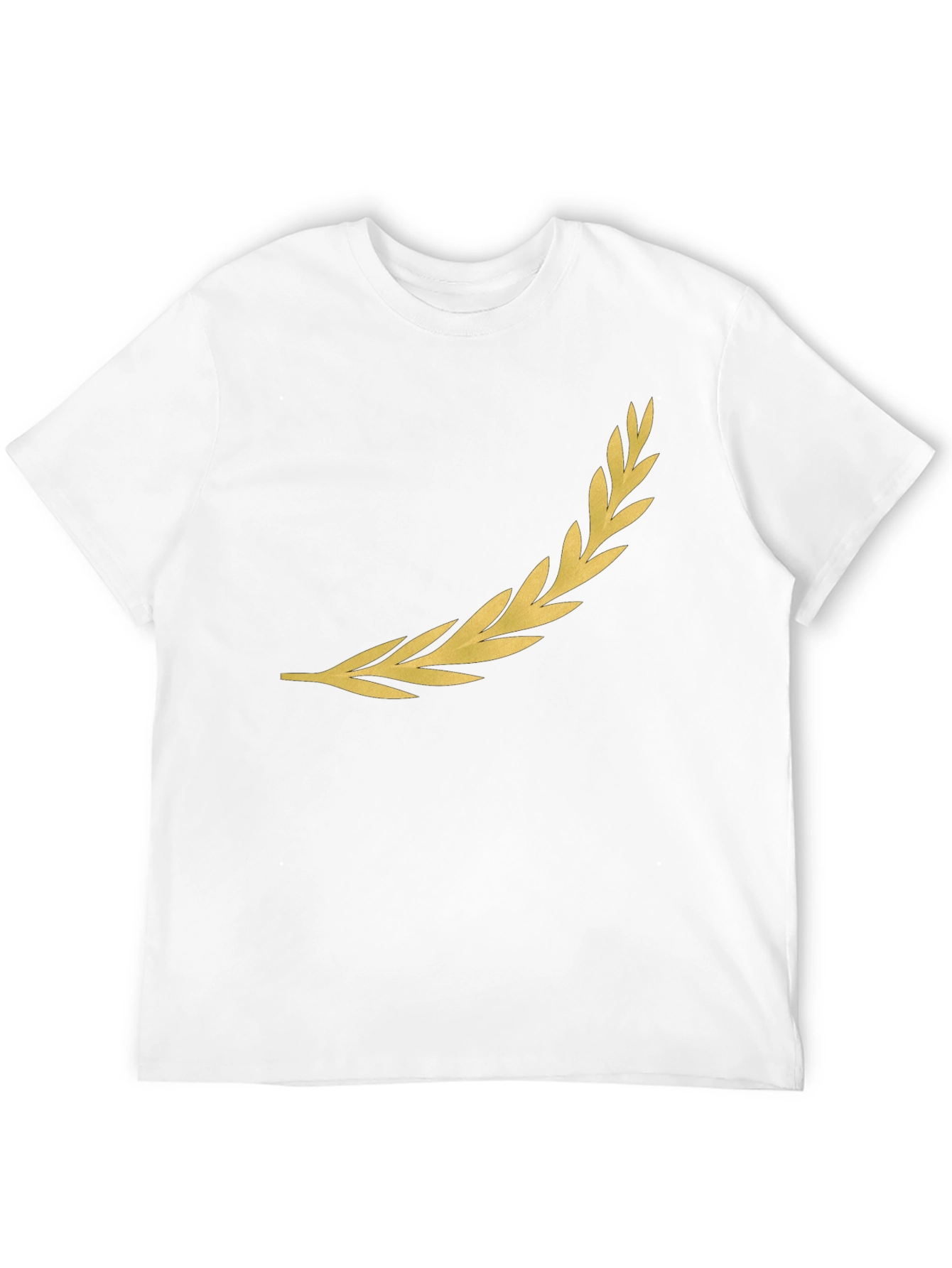 Golden Laurel Wreath Black T-Shirt