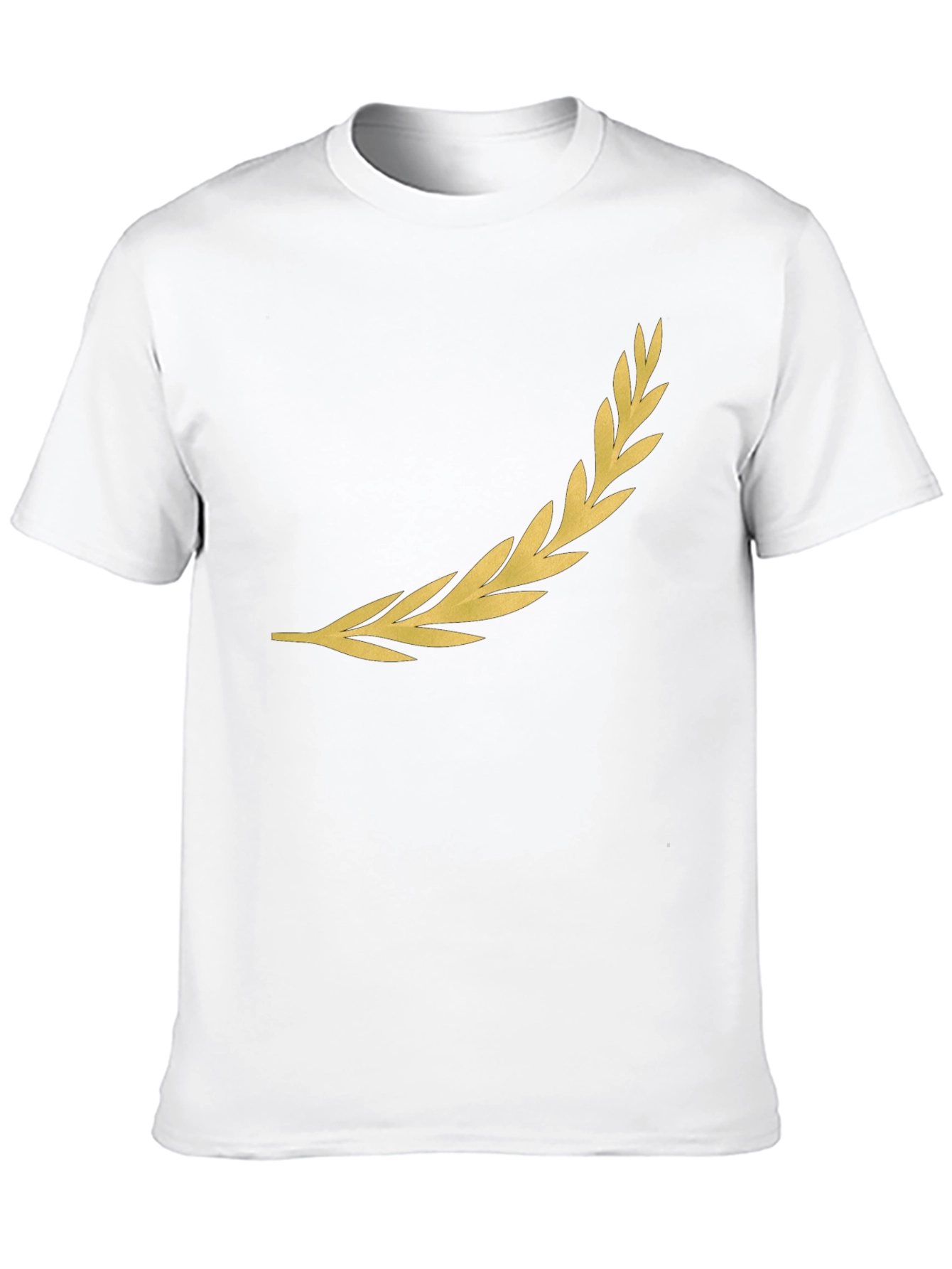 Golden Laurel Wreath Black T-Shirt