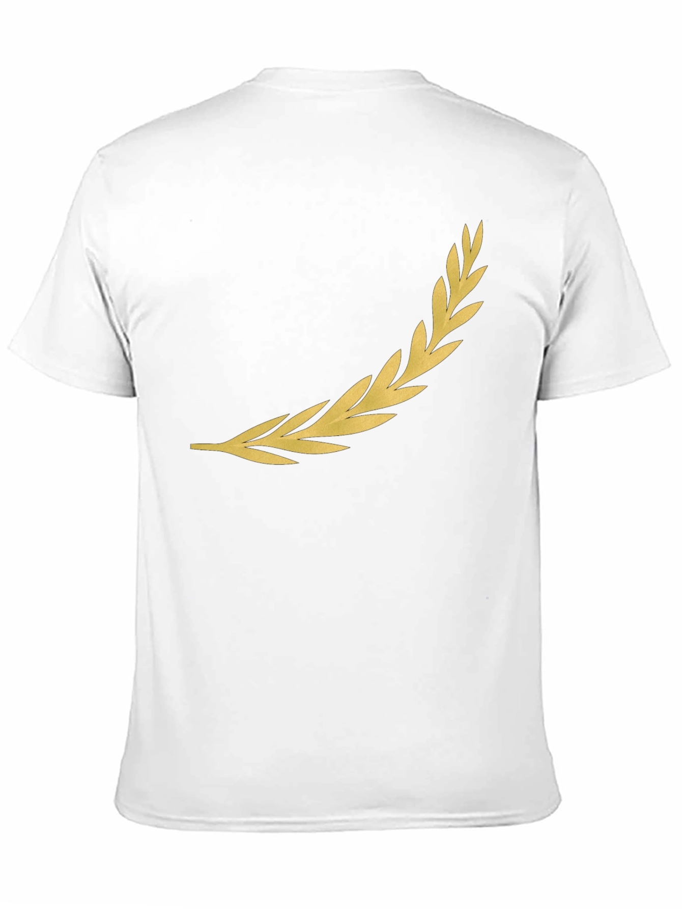 Golden Laurel Wreath Black T-Shirt