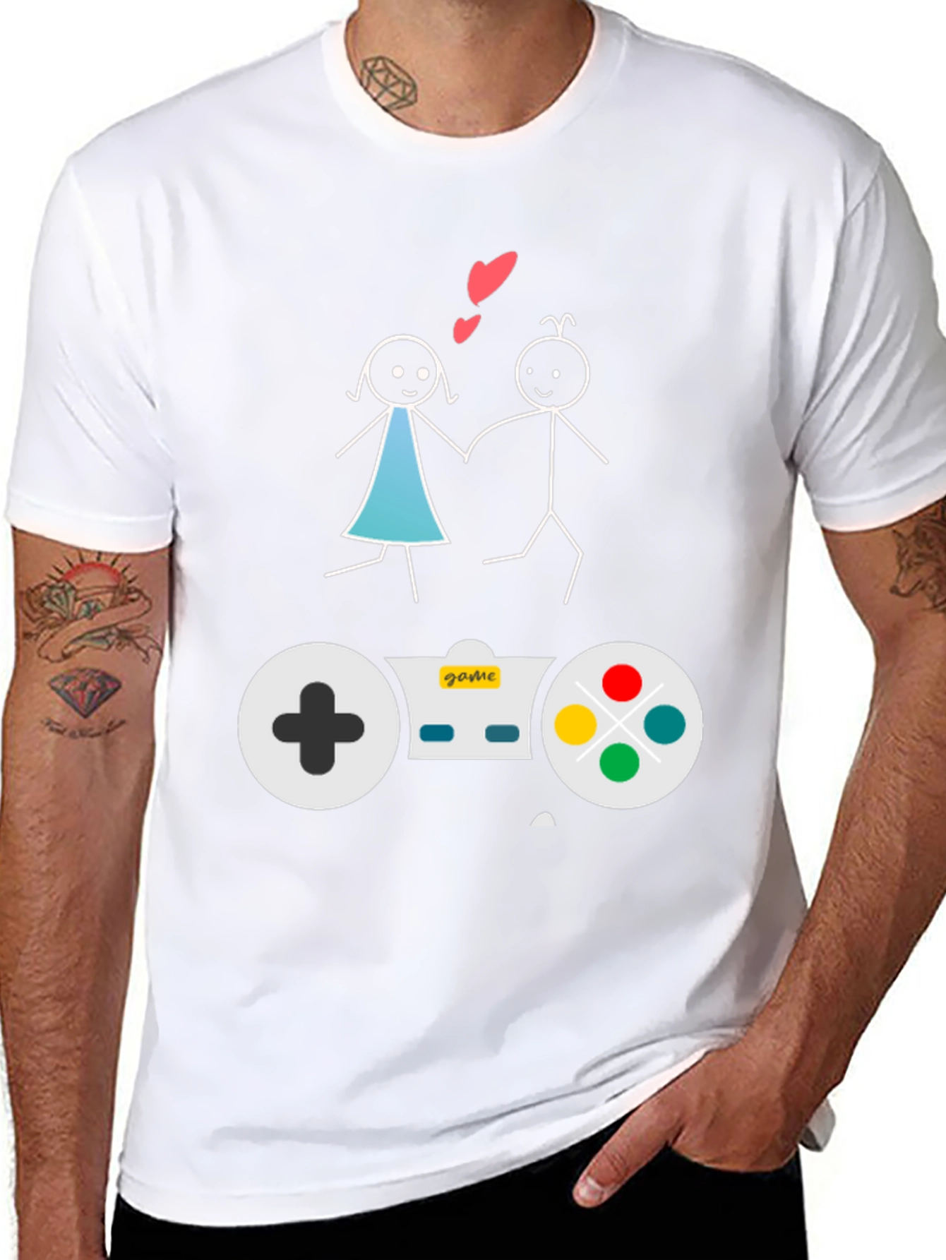 Gamer Couple T-Shirt: Love & Games Unite!