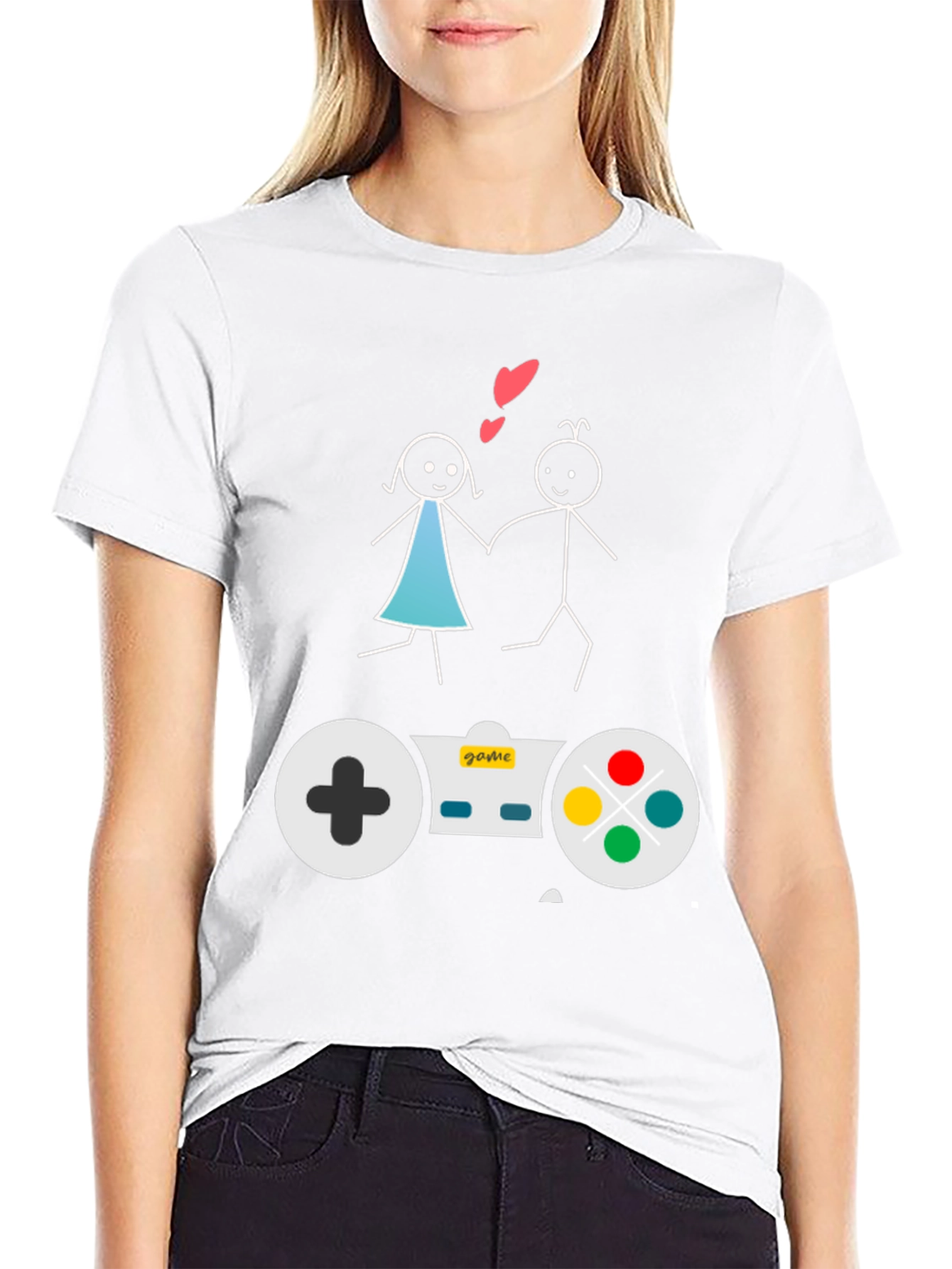 Gamer Couple T-Shirt: Love & Games Unite!
