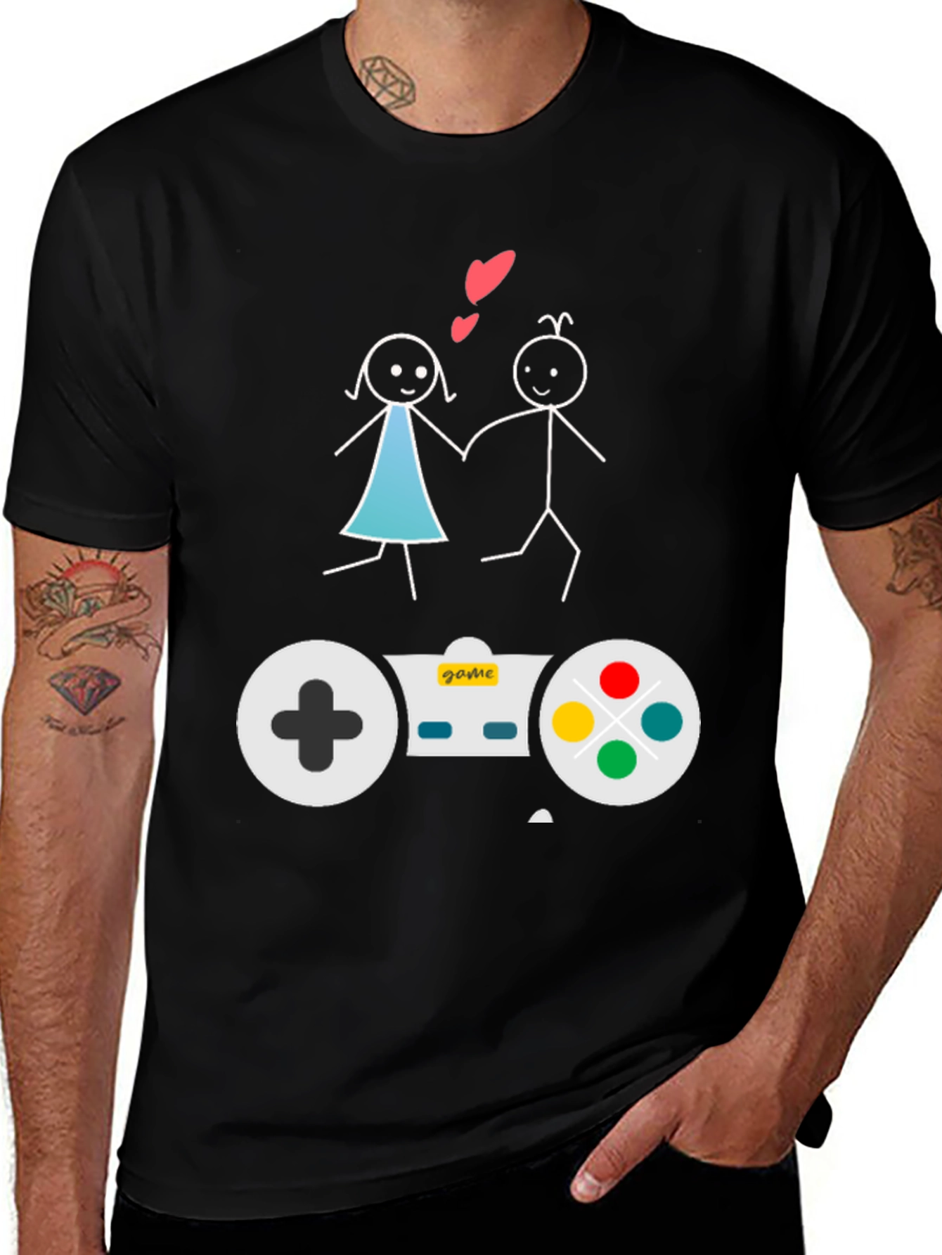 Gamer Couple T-Shirt: Love & Games Unite!