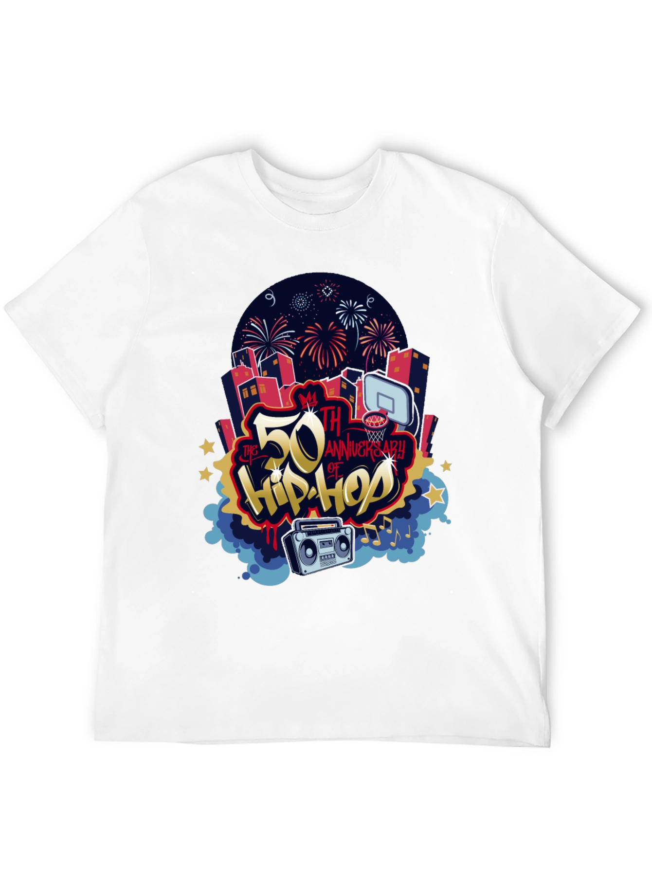 50th Anniversary of Hip Hop Graphic T-Shirt