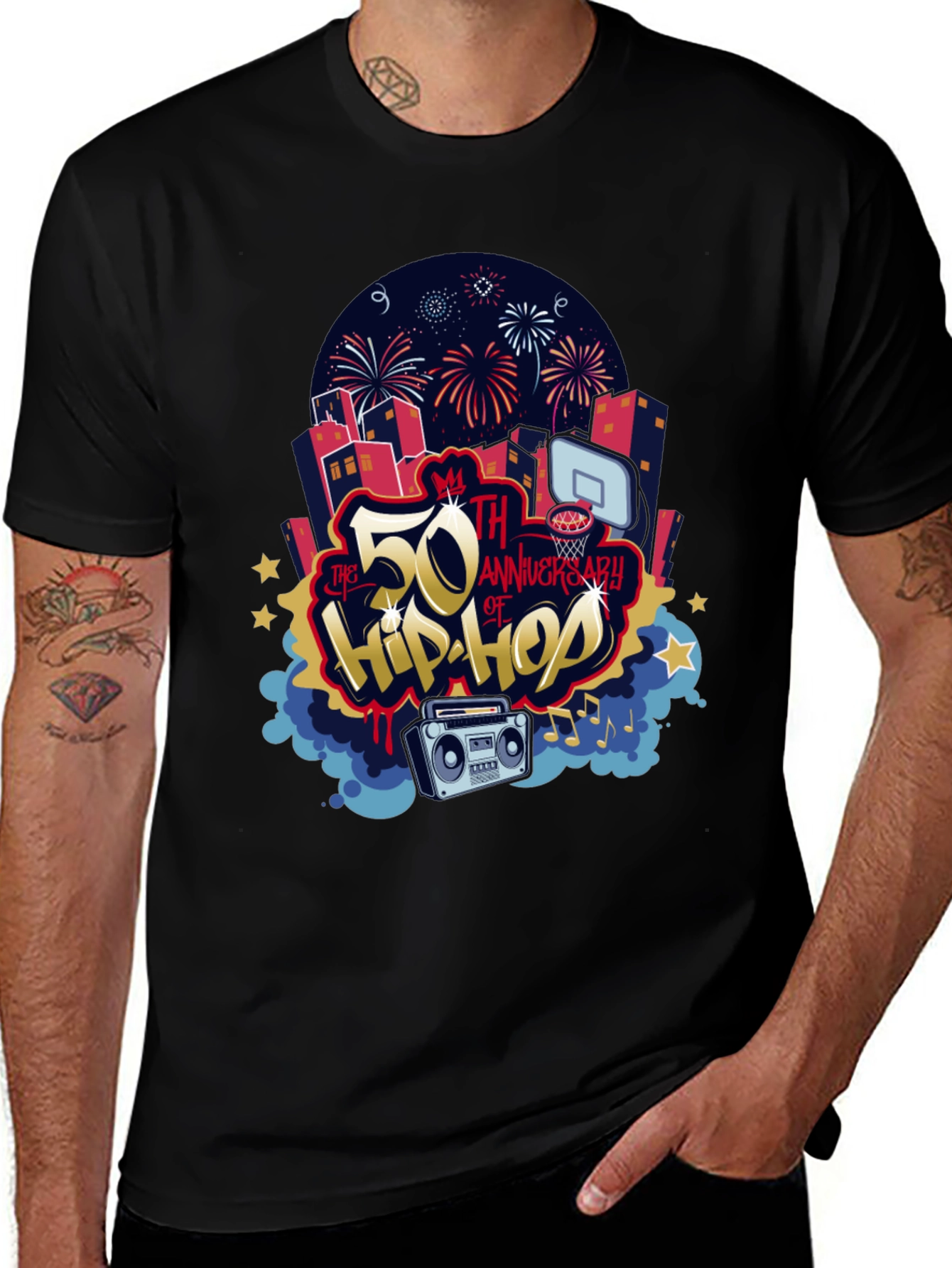 50th Anniversary of Hip Hop Graphic T-Shirt
