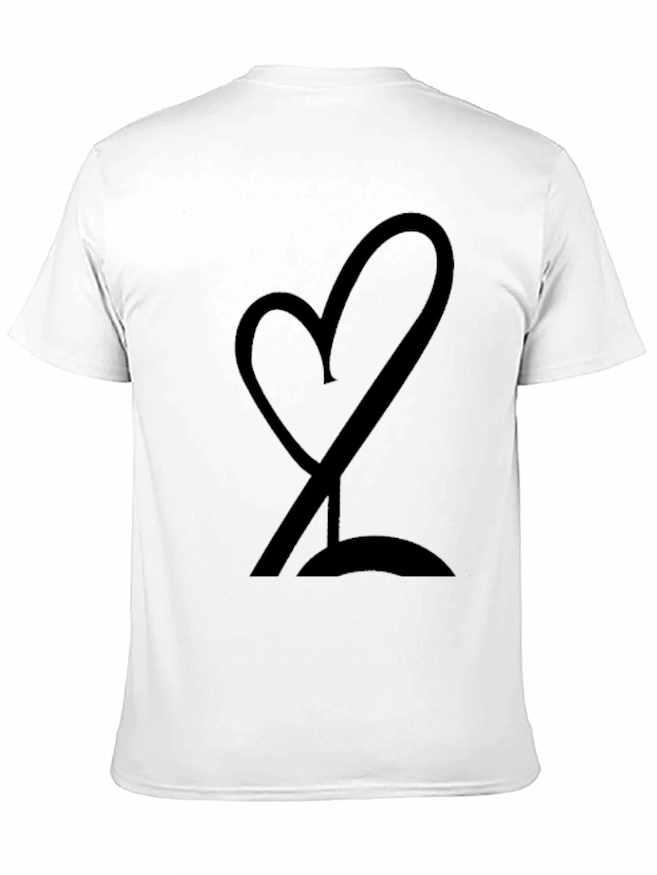Heart & Wine Tee - Stylish Black Graphic T-Shirt