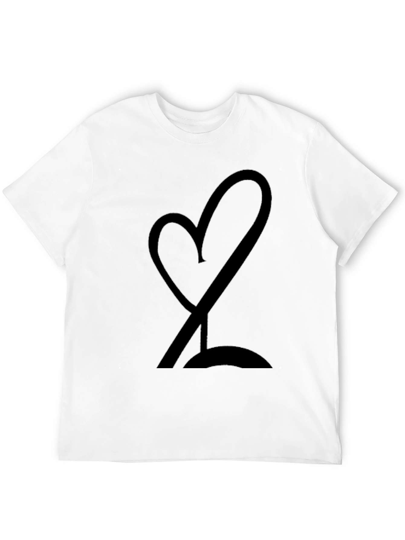 Heart & Wine Tee - Stylish Black Graphic T-Shirt