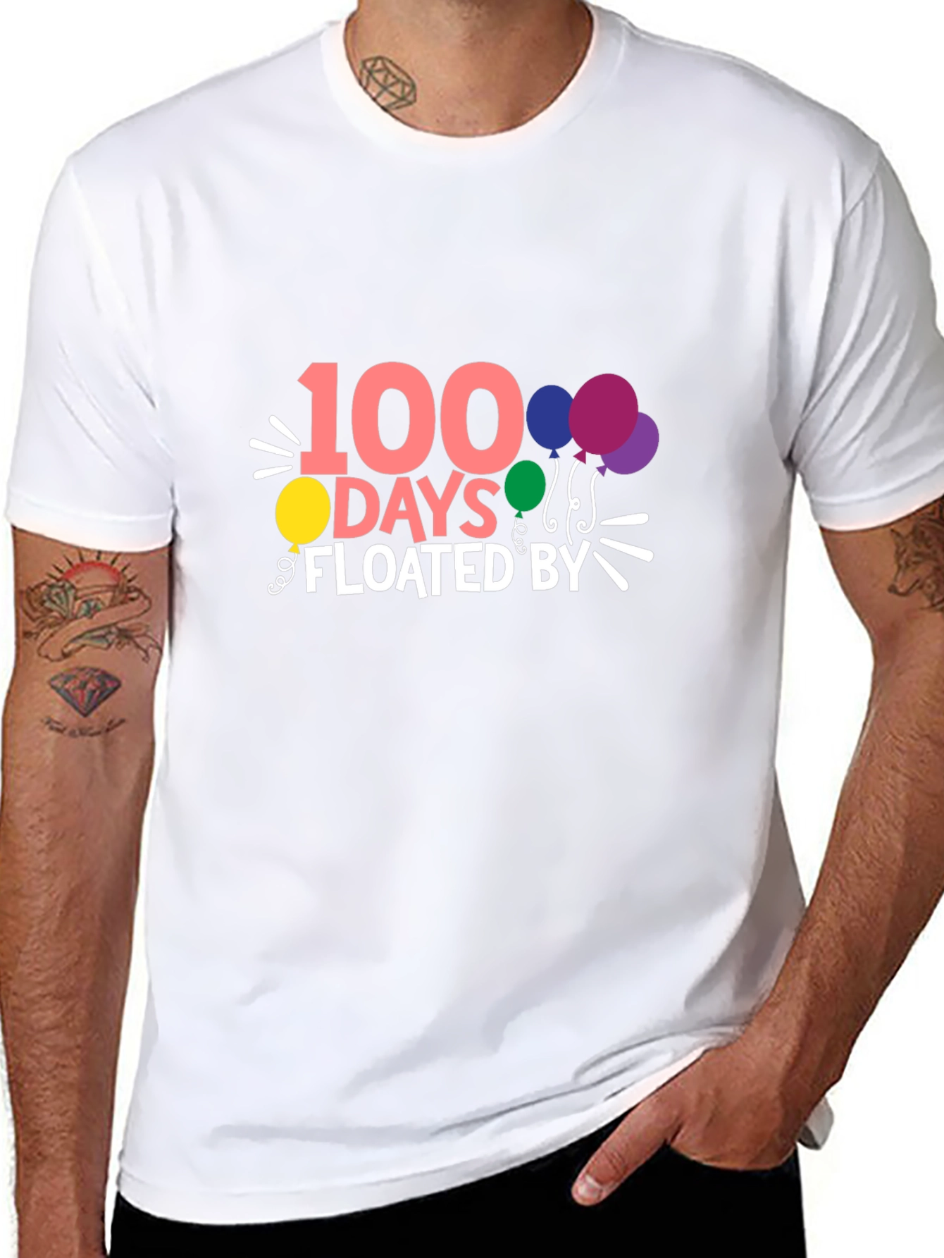 100 Days Floated By T-Shirt