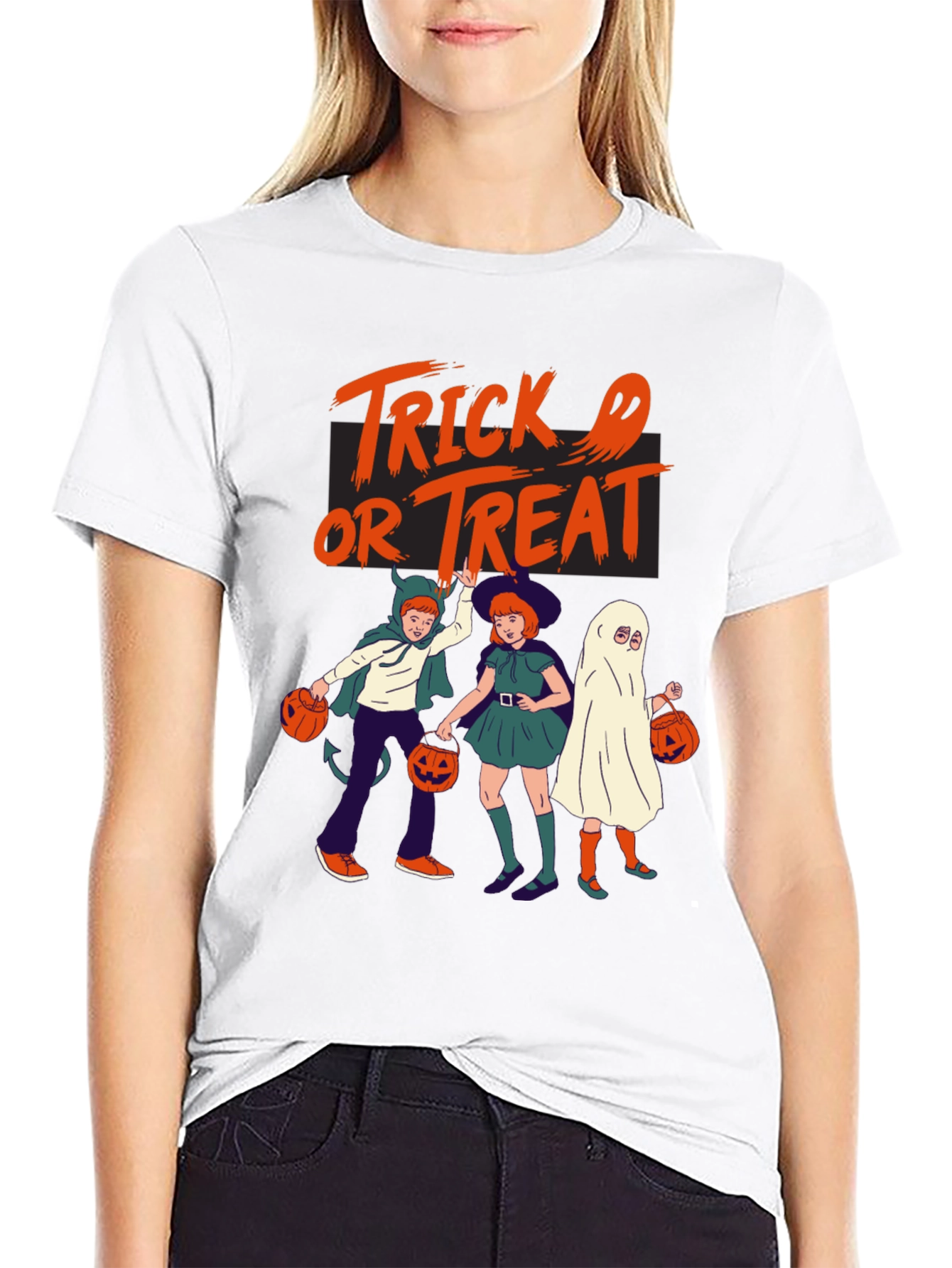 Halloween Trick or Treat Graphic Tee