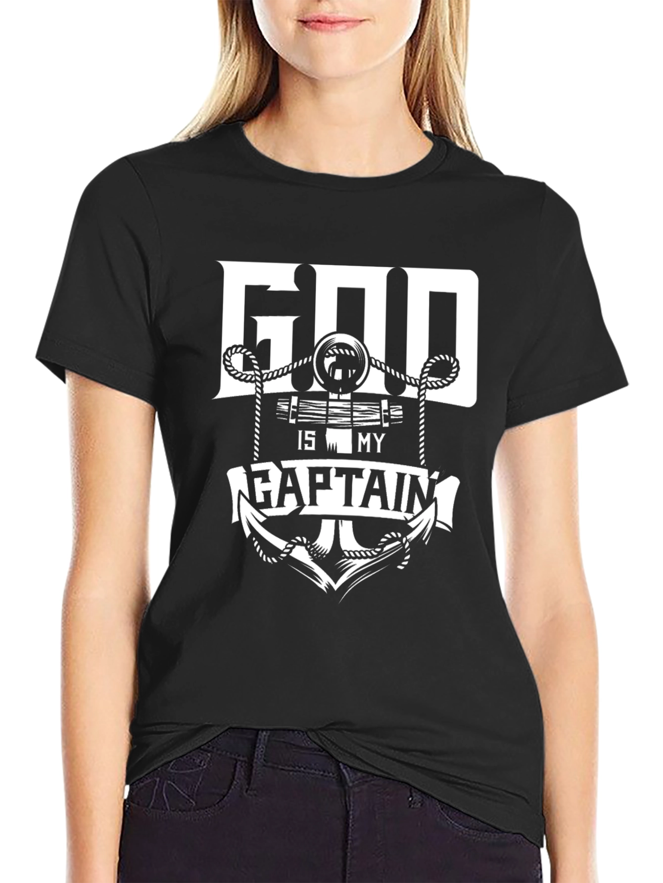 God Is My Captain Graphic T-Shirt