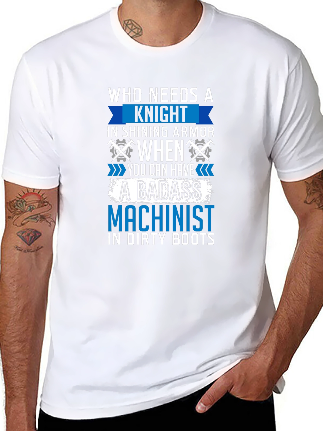 Badass Machinist T-Shirt - Funny Gift for Machinists