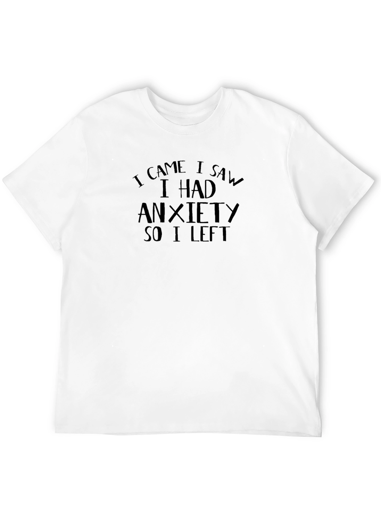 Anxiety Statement Black T-Shirt
