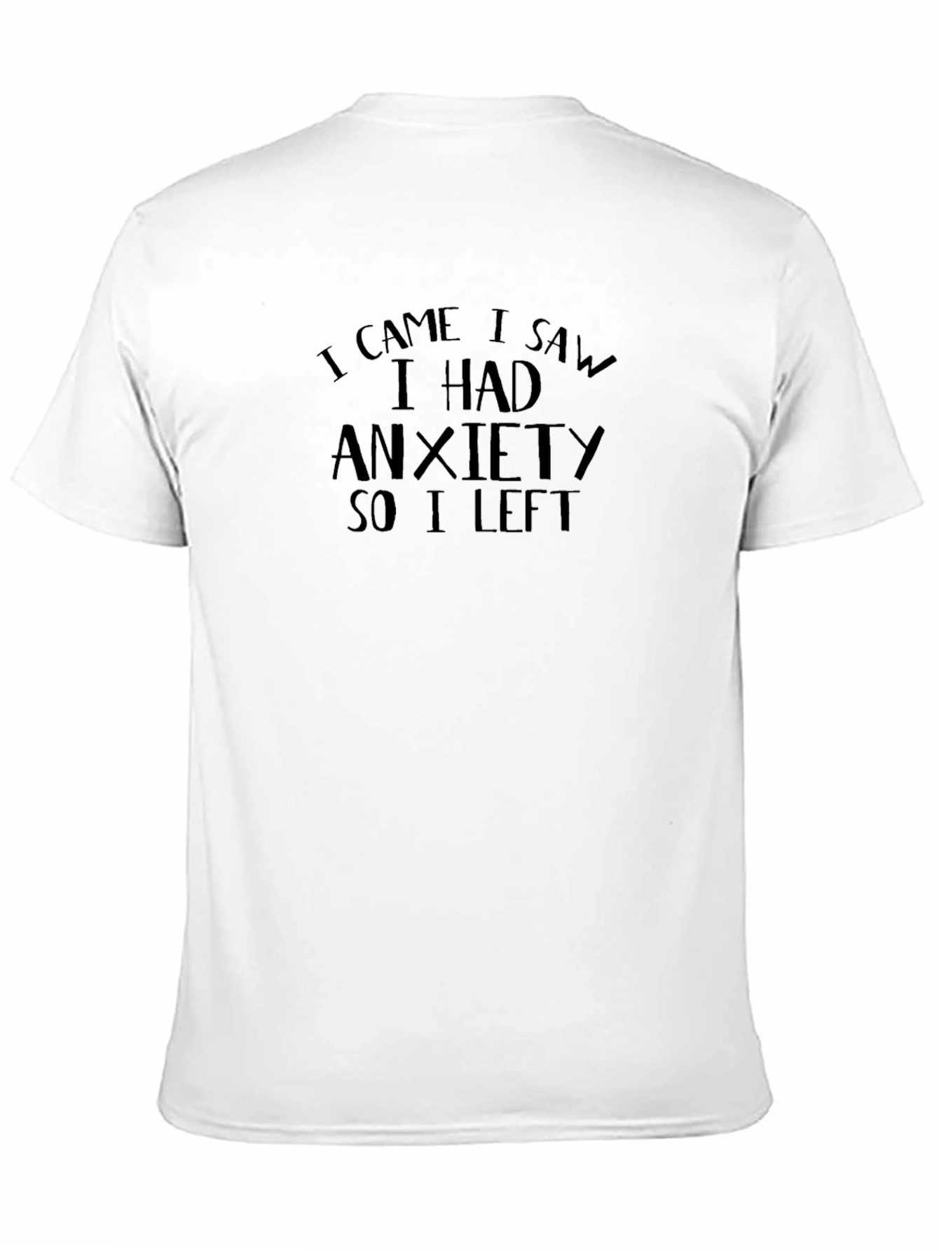 Anxiety Statement Black T-Shirt