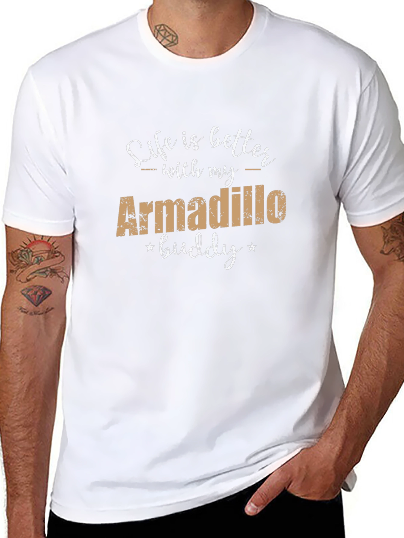 Armadillo Buddy Graphic Tee
