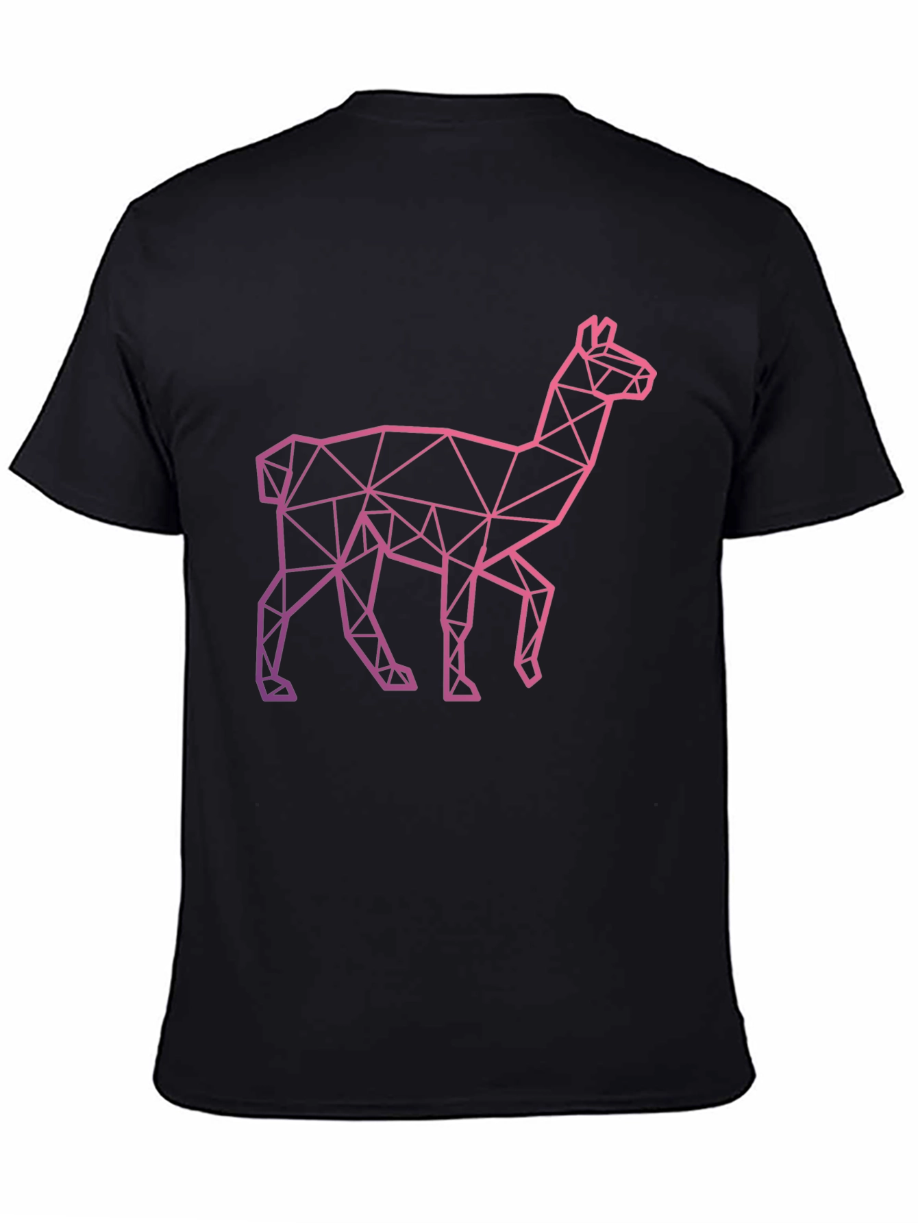 Geometric Llama Graphic Tee - Modern Style