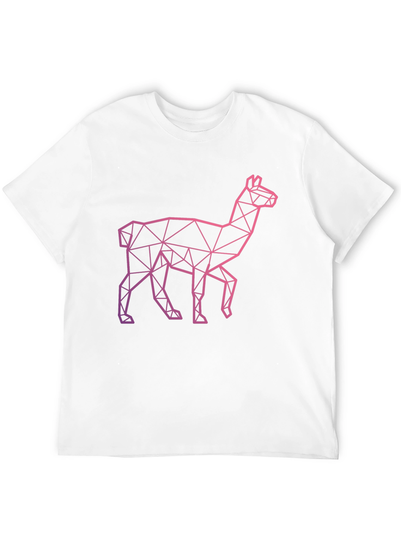 Geometric Llama Graphic Tee - Modern Style