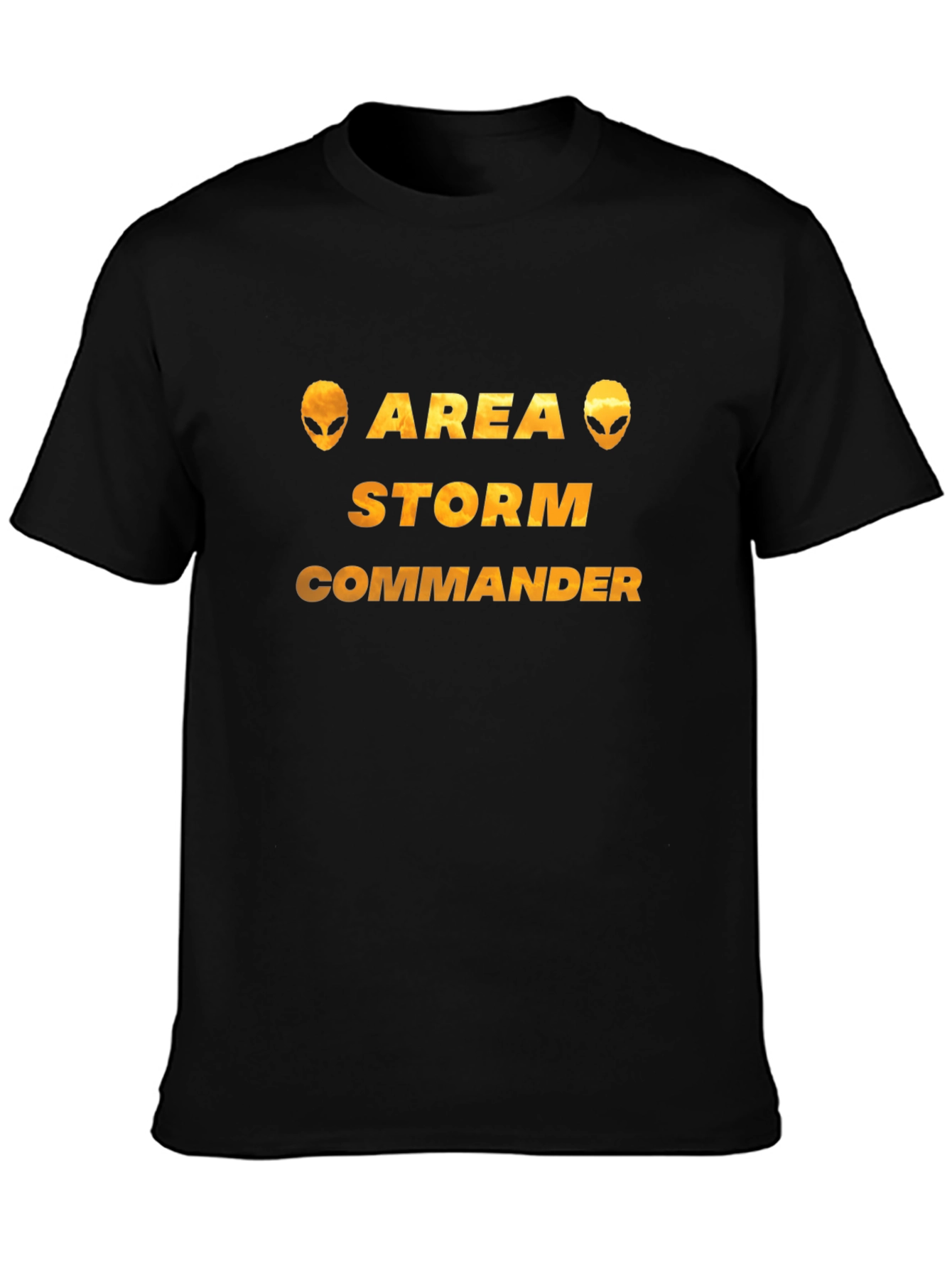 Area Storm Commander Black Graphic T-Shirt