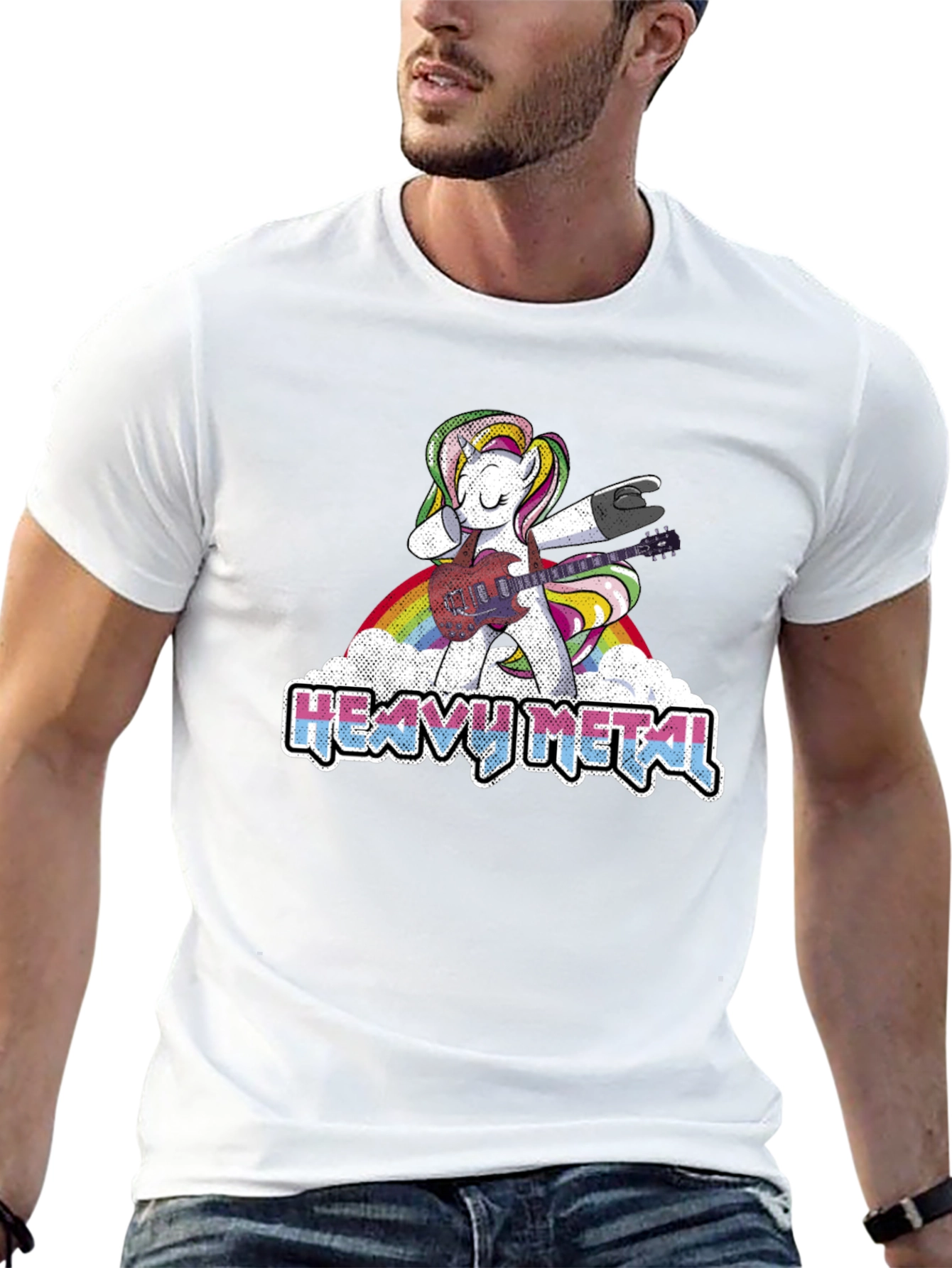 Heavy Metal Unicorn Graphic T-Shirt